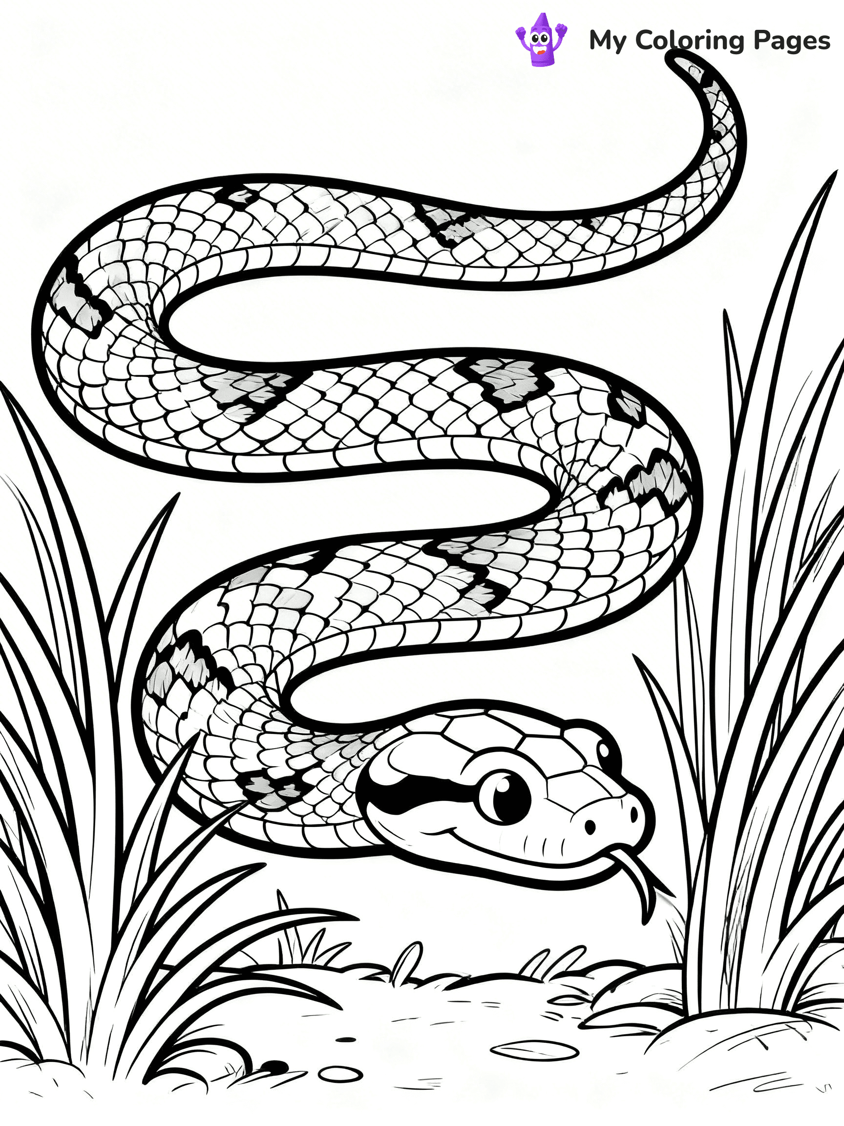 Python Coloring Pages - 10