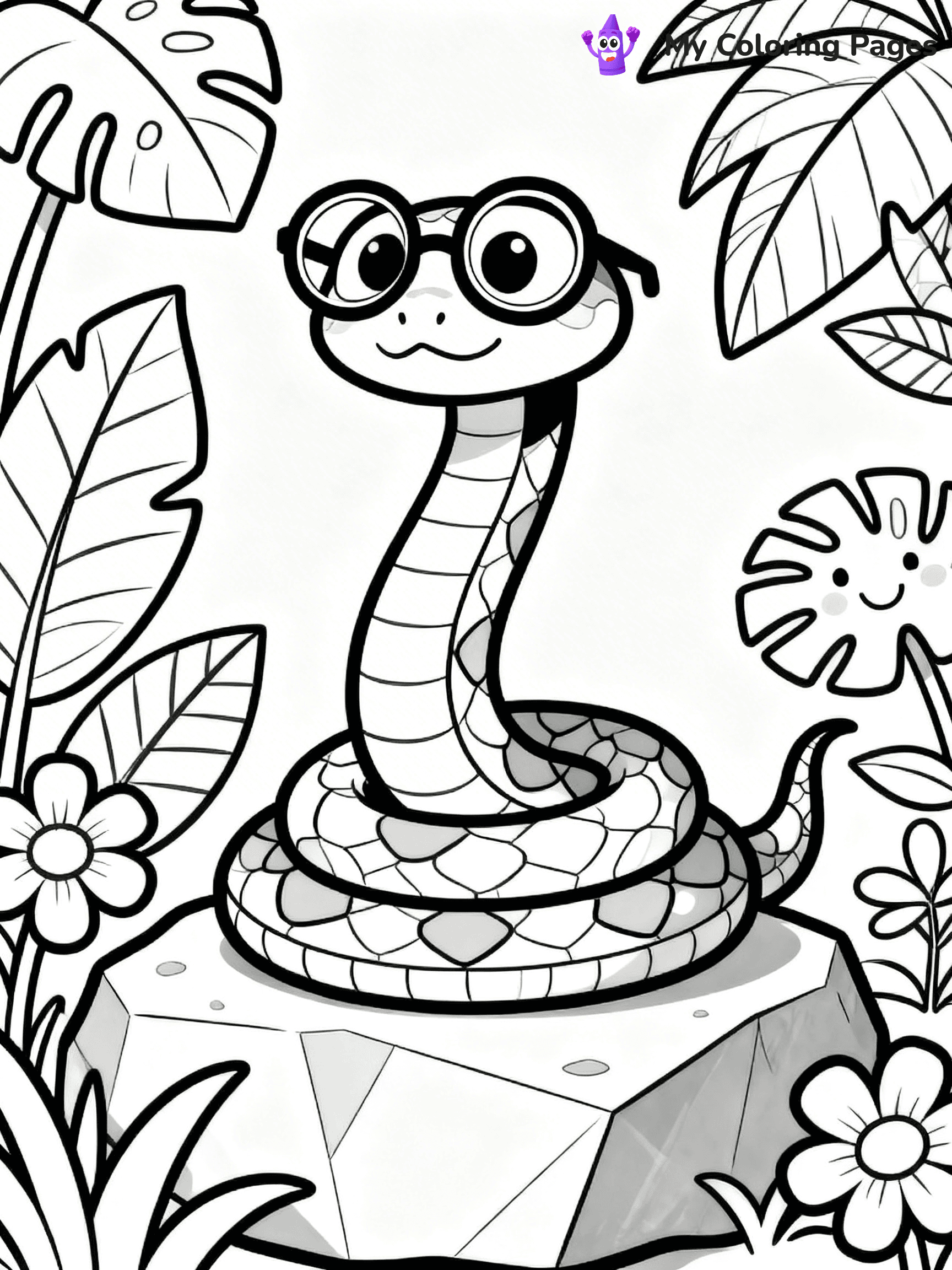 Python Coloring Pages - 6