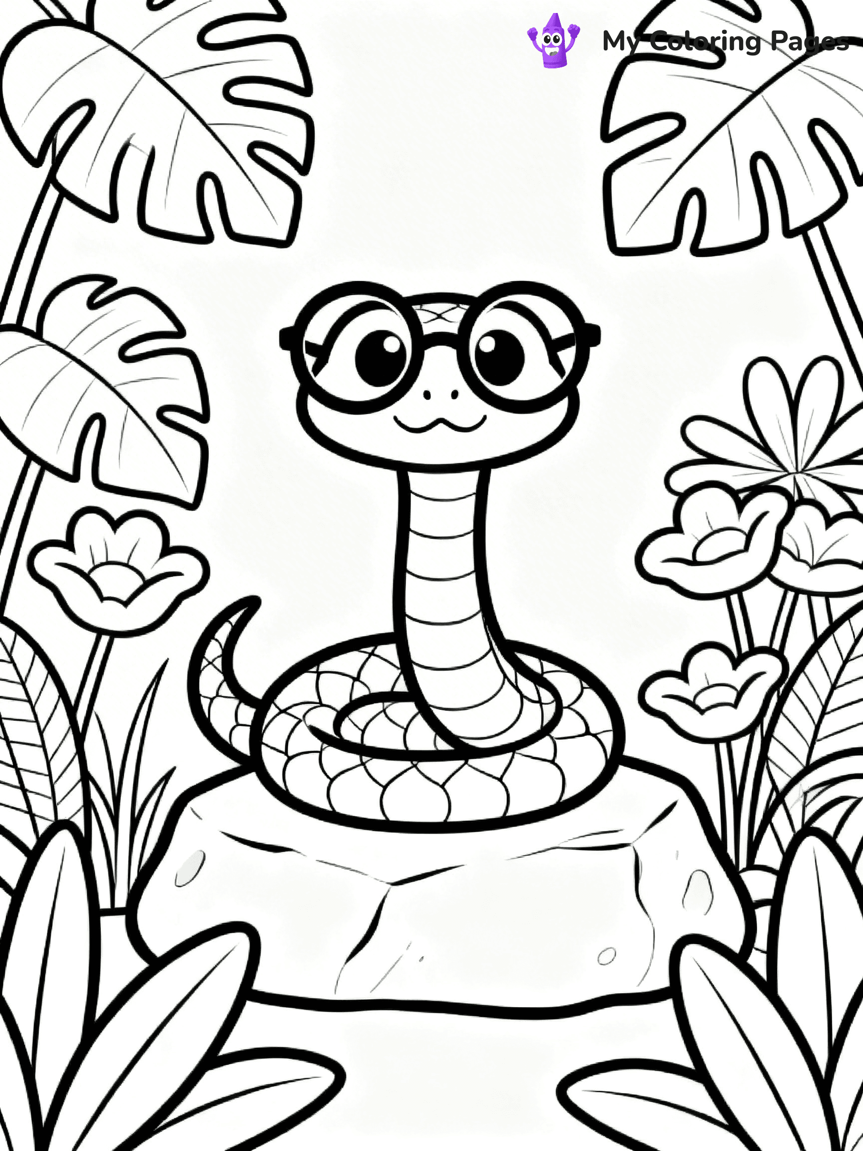 Python Coloring Pages - 3