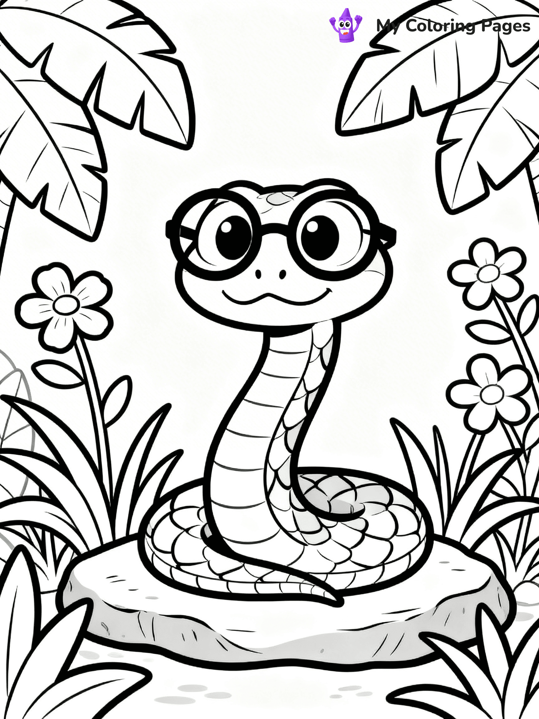 Python Coloring Pages - 2