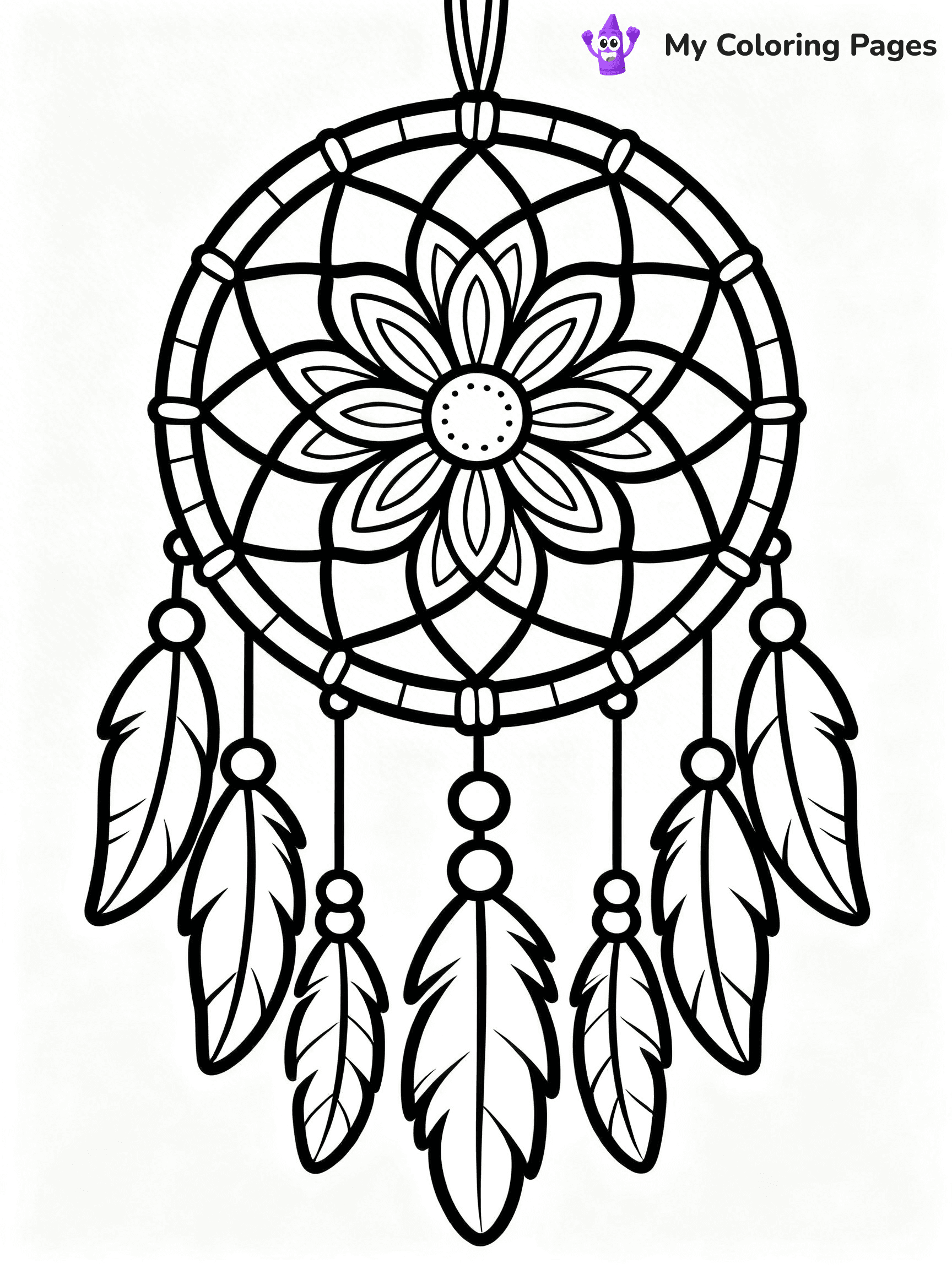 Dream Catcher Coloring Pages - 26
