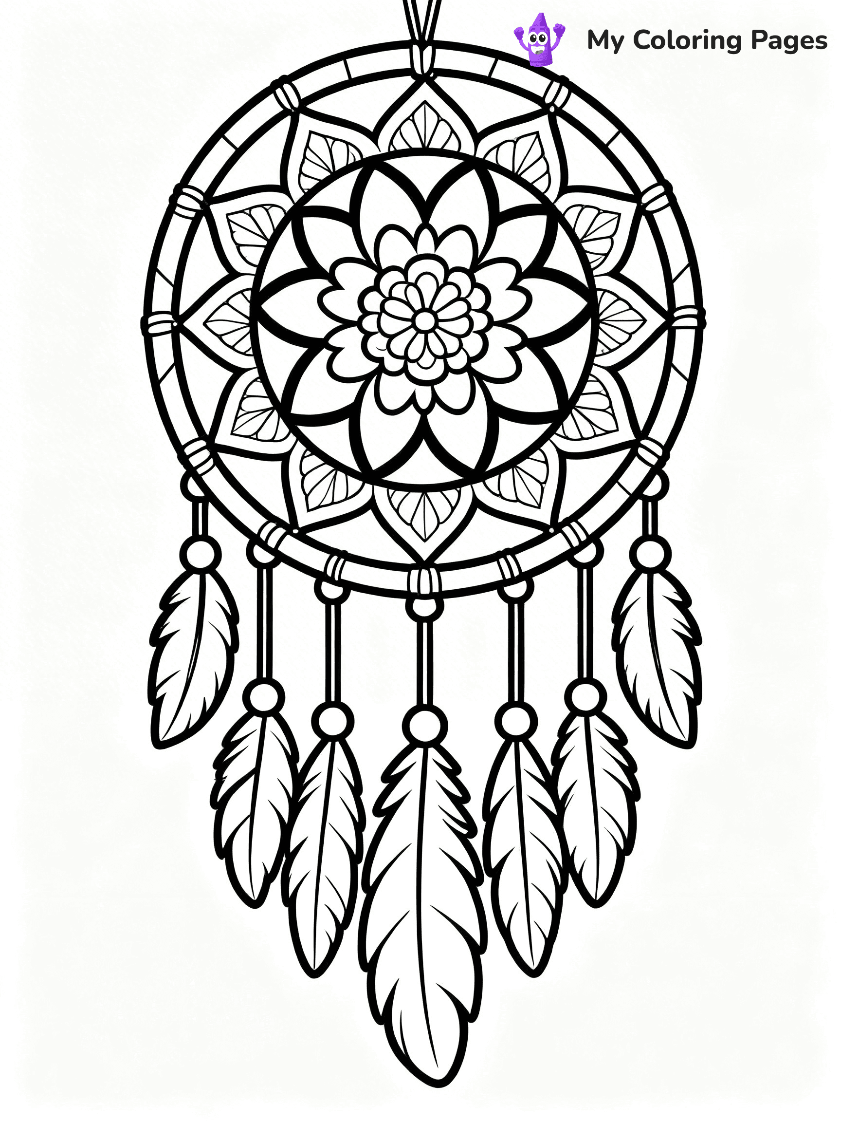 Dream Catcher Coloring Pages - 24