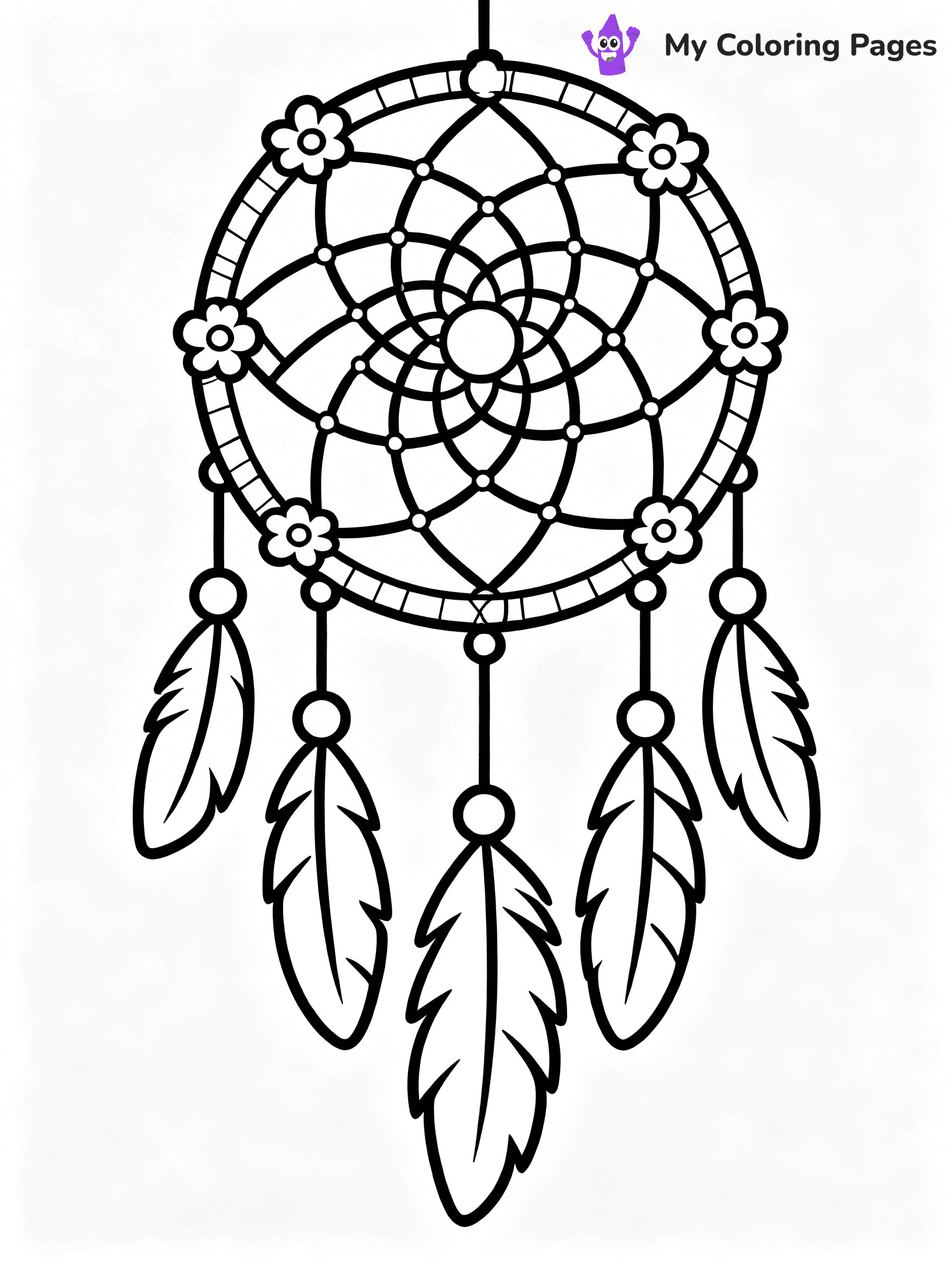 Dream Catcher Coloring Pages - 23