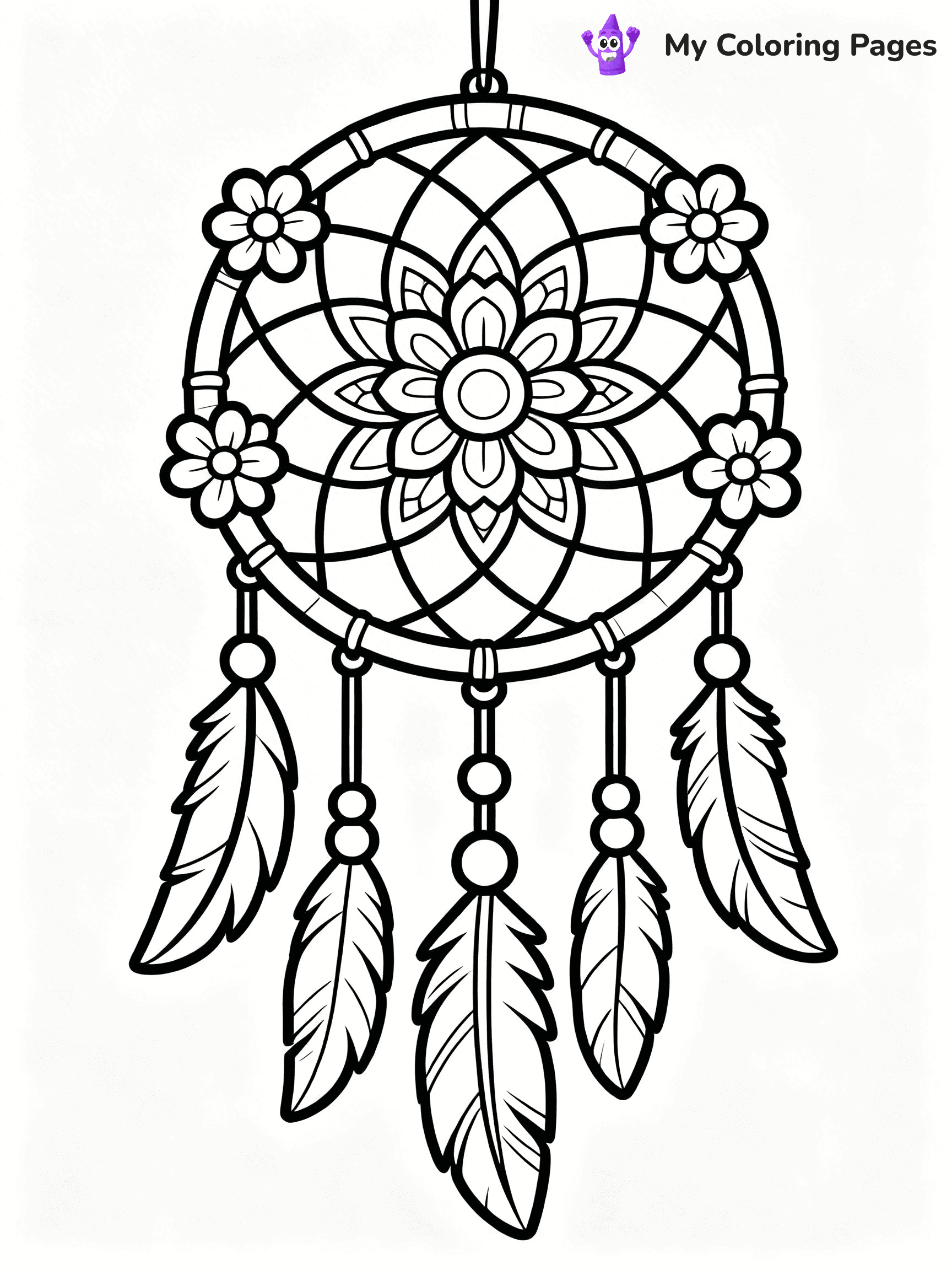 Dream Catcher Coloring Pages - 22
