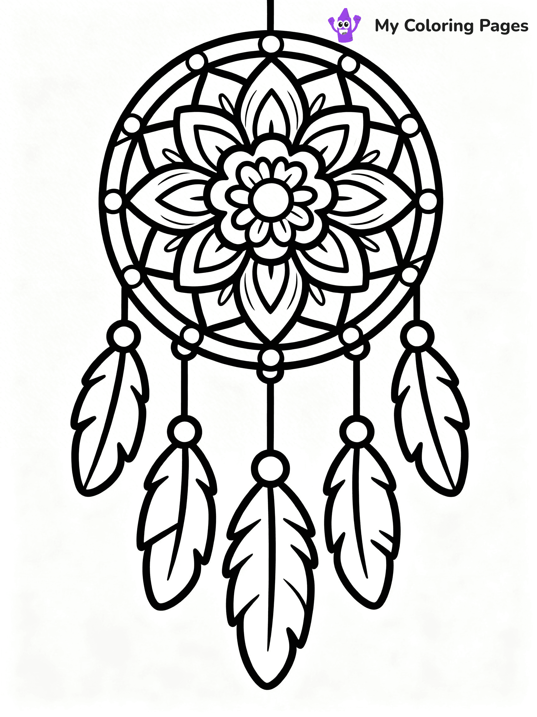 Dream Catcher Coloring Pages - 21