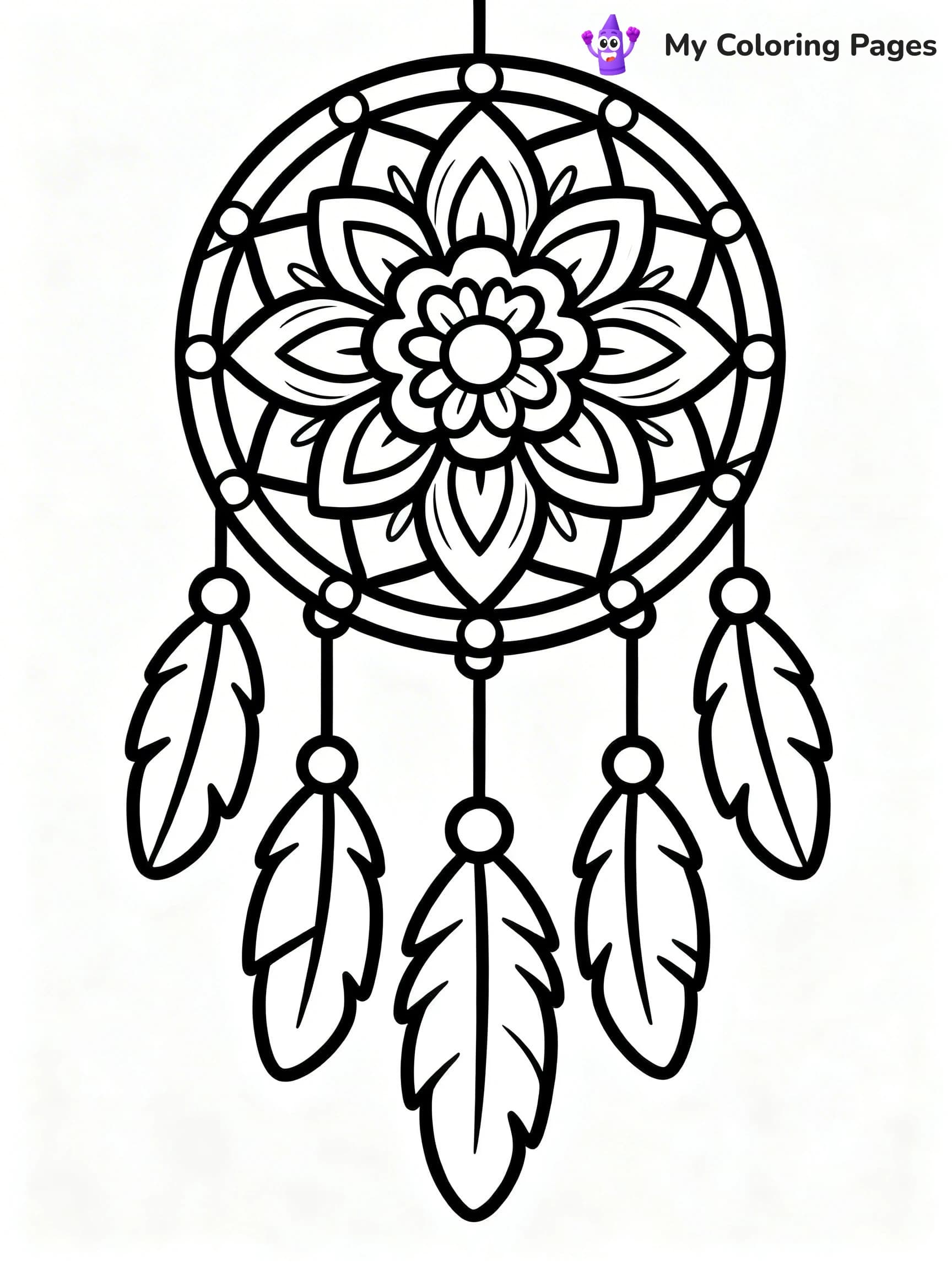 Dream Catcher Coloring Pages - 21