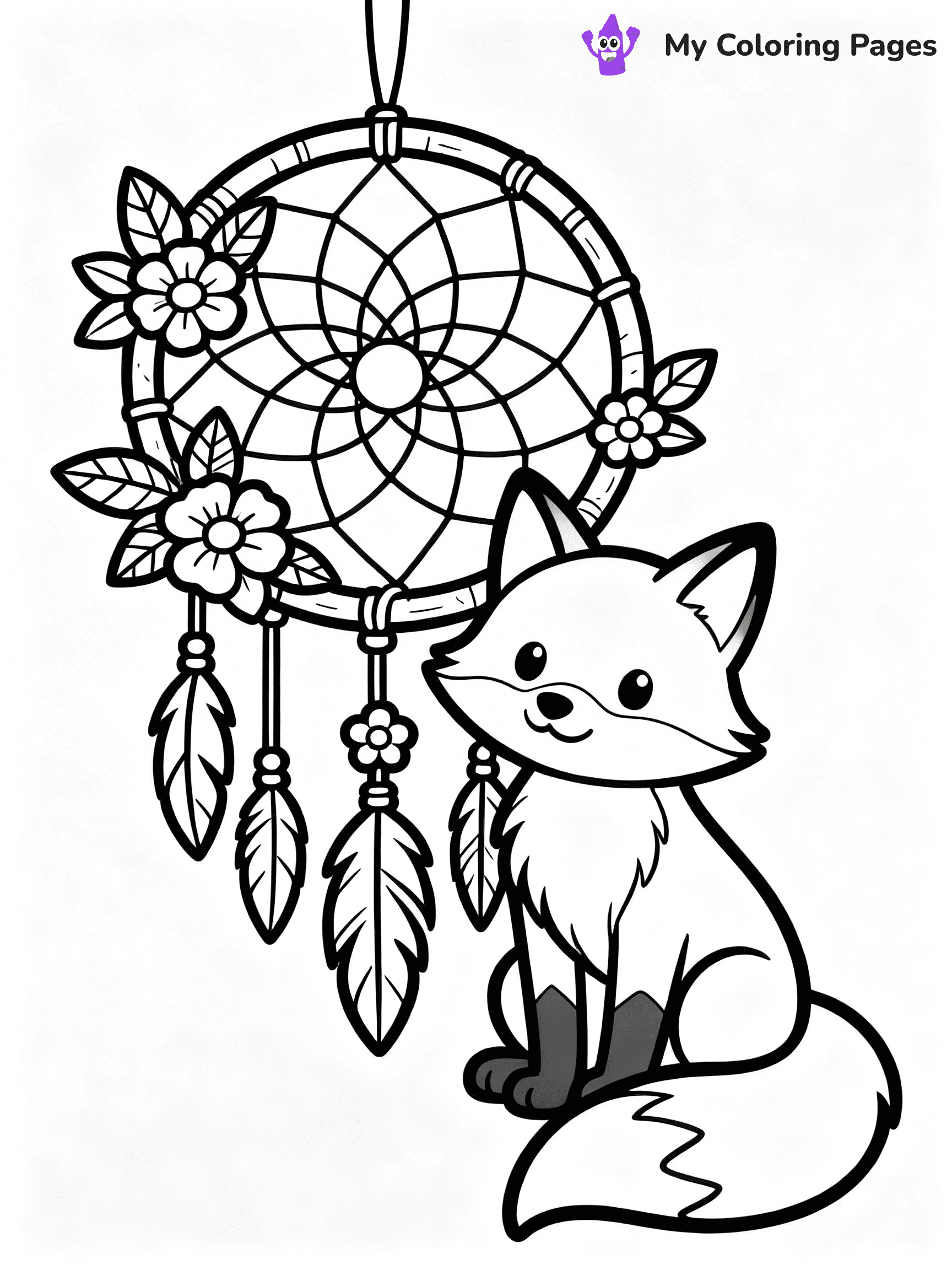 Dream Catcher Coloring Pages - 12