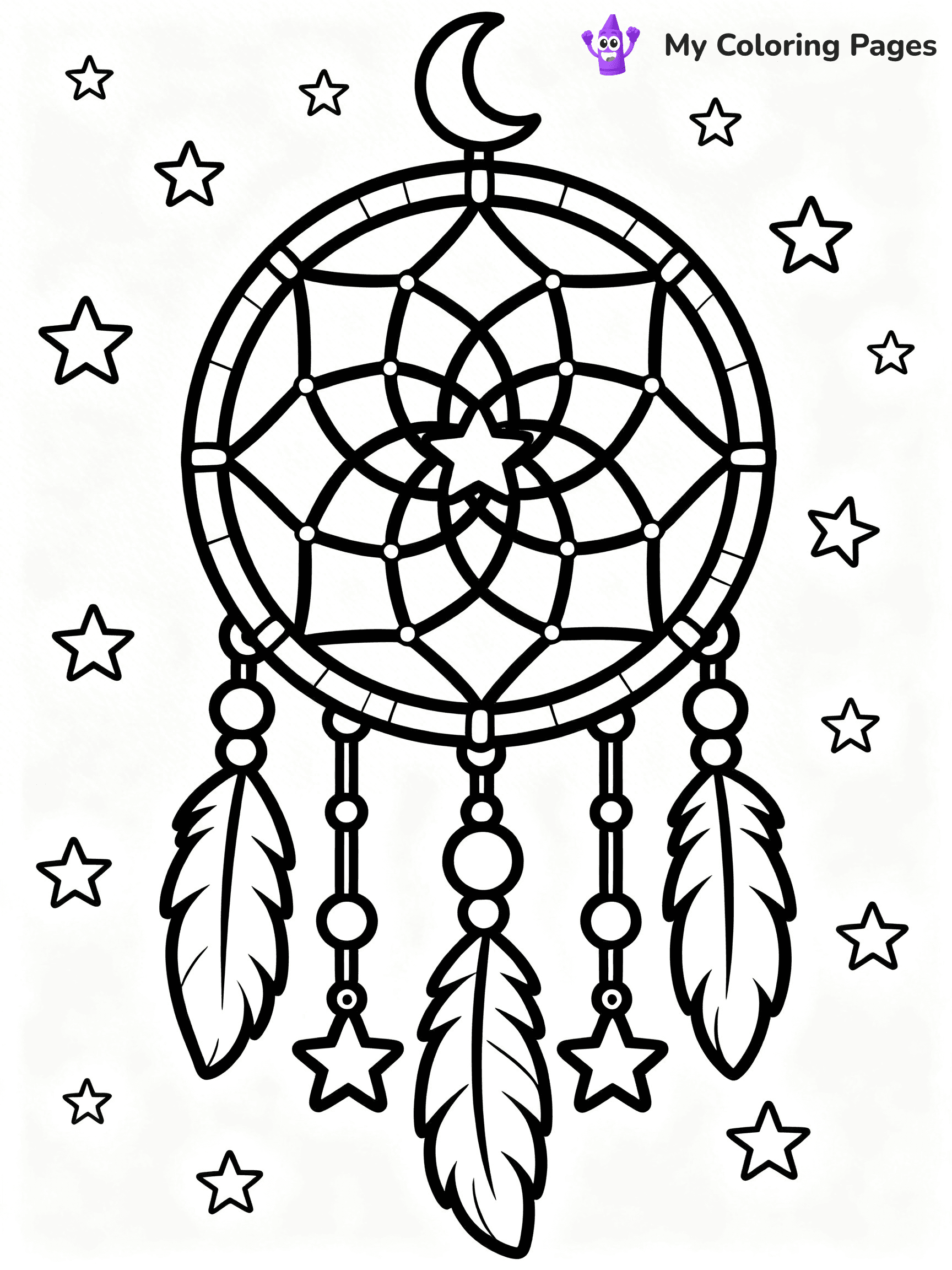 Dream Catcher Coloring Pages - 4
