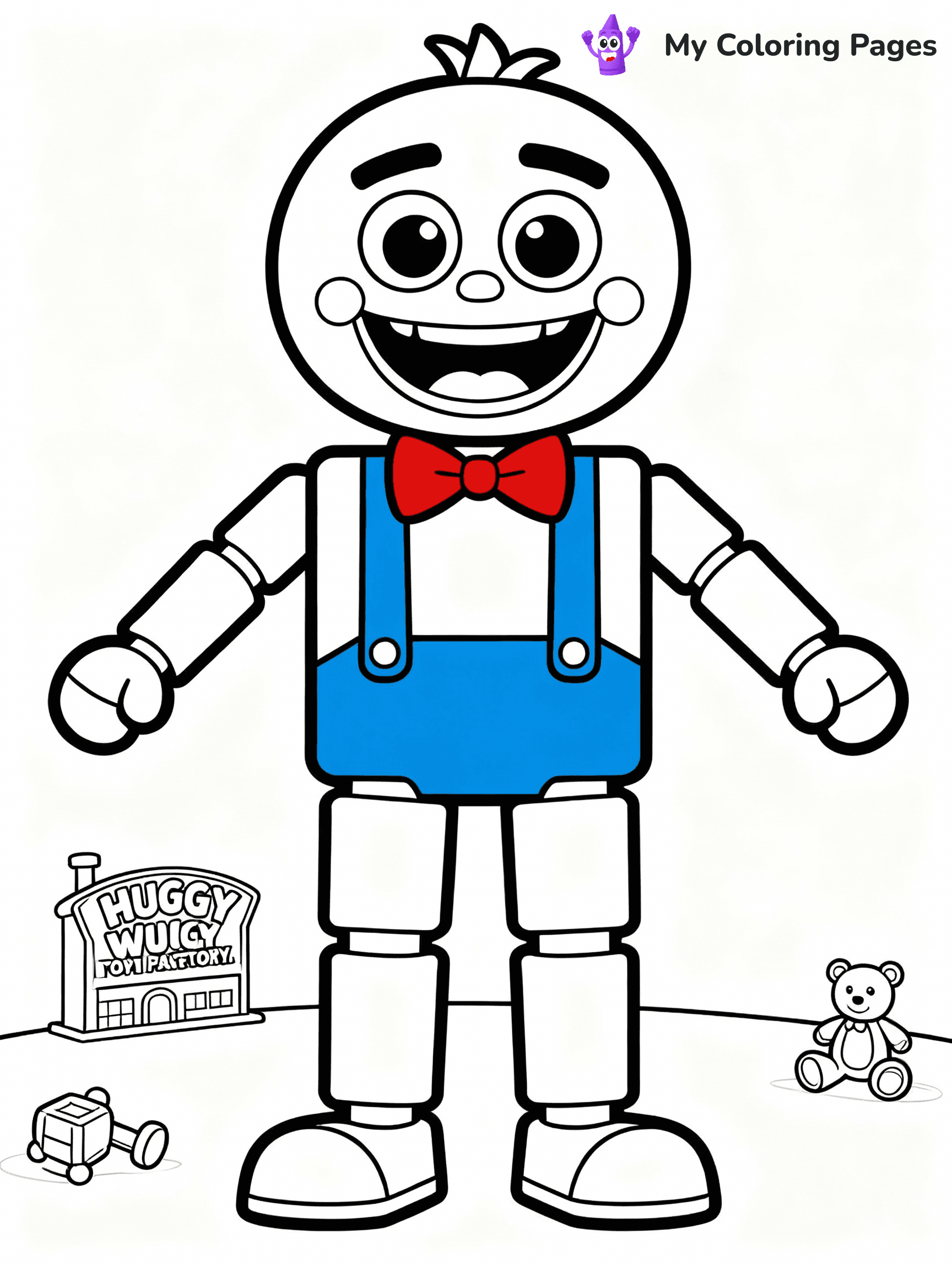 Huggy Wuggy Coloring Pages - 3