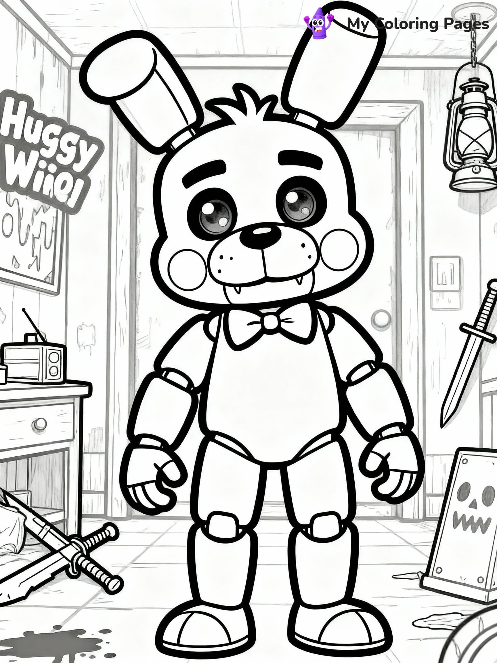 Huggy Wuggy Coloring Pages - 1