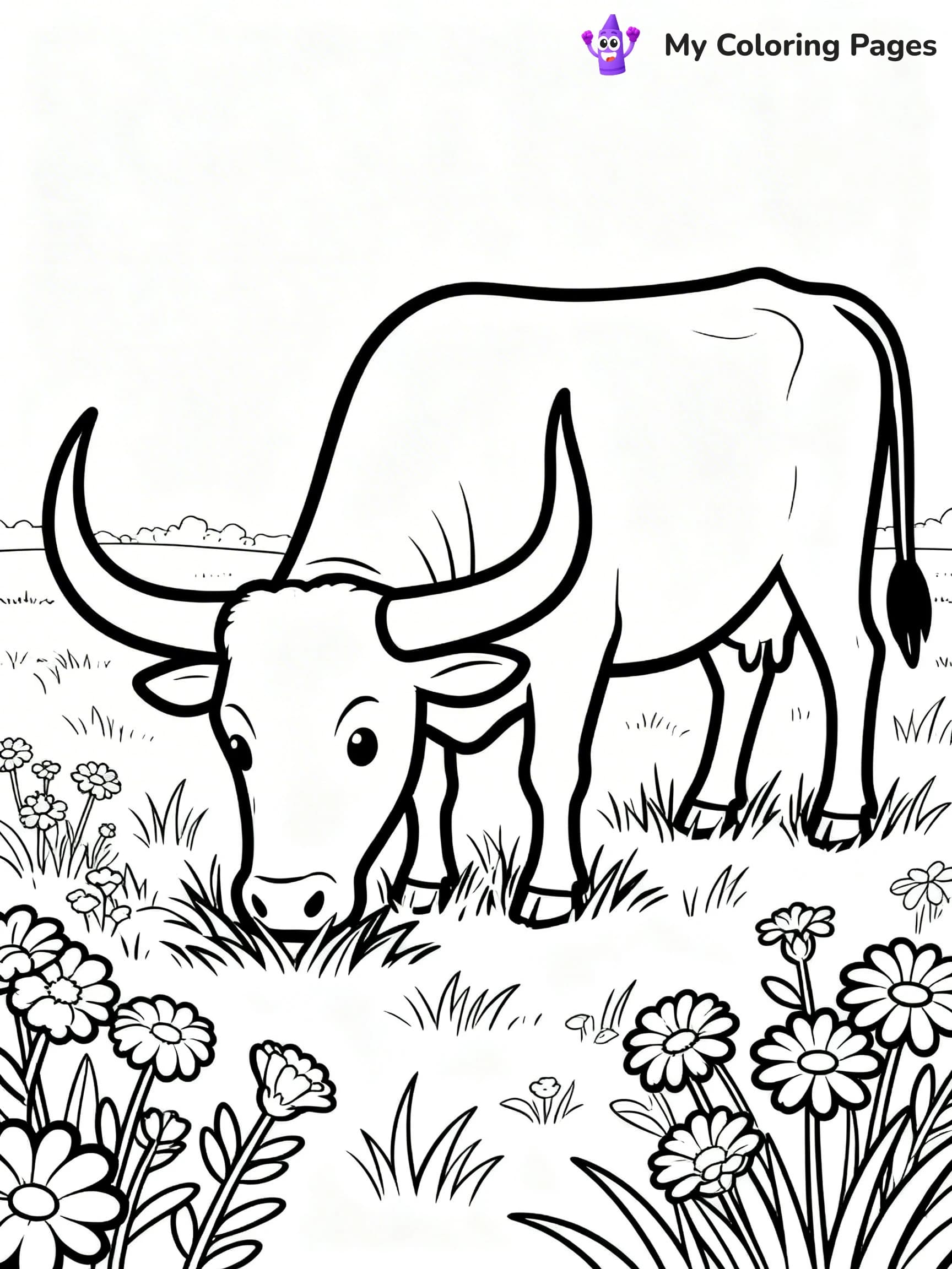 Longhorn Coloring Pages - 24