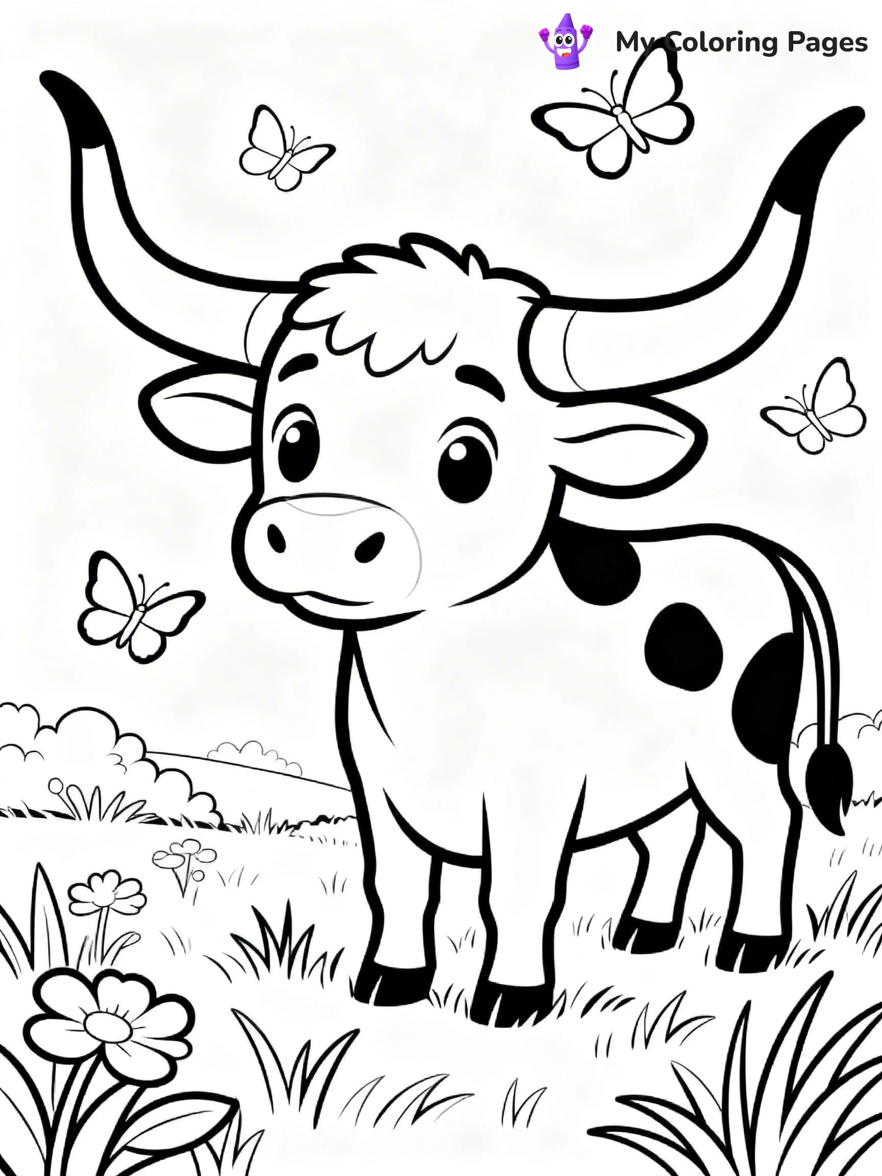 Longhorn Coloring Pages - 18