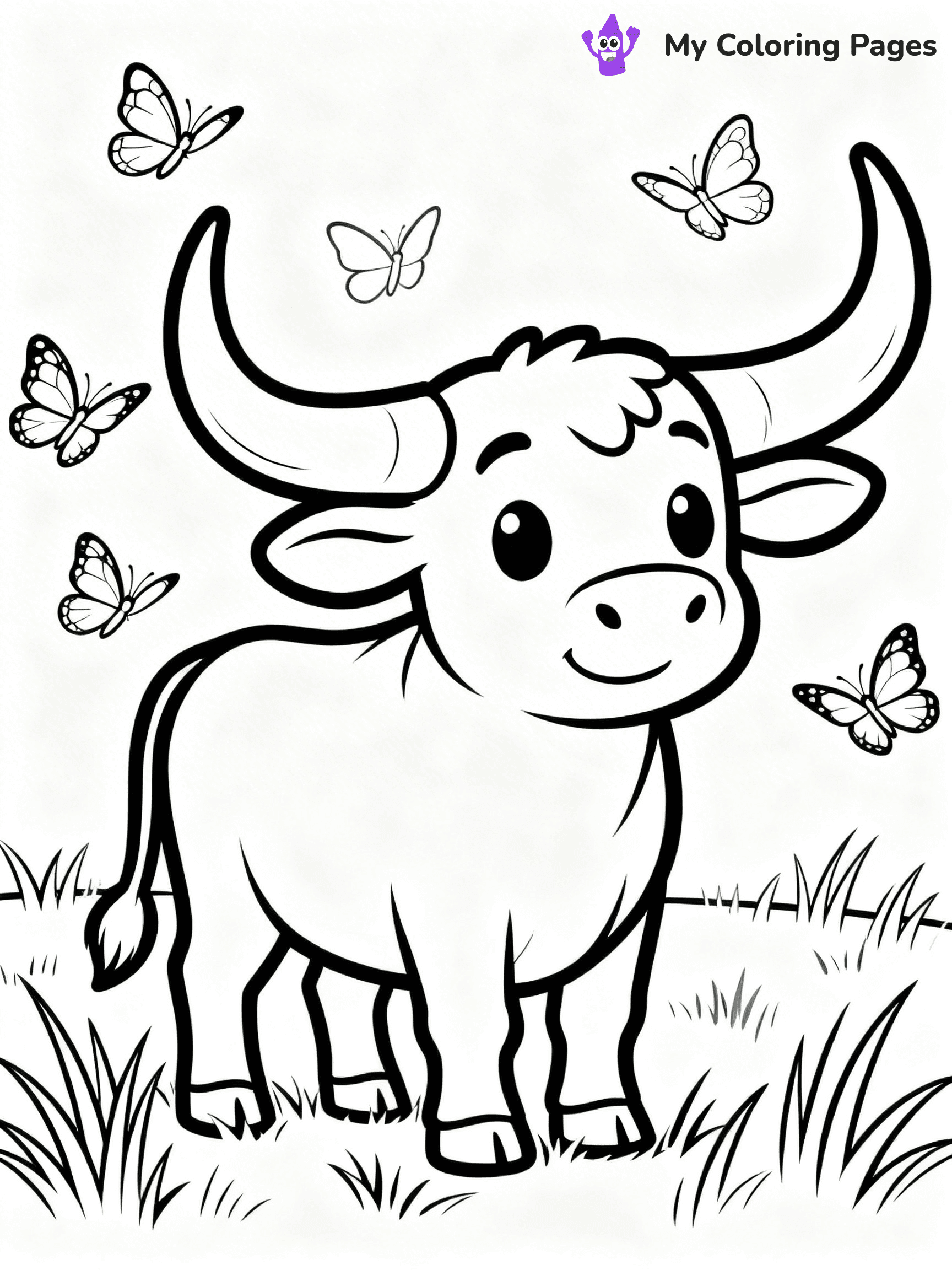 Longhorn Coloring Pages - 16