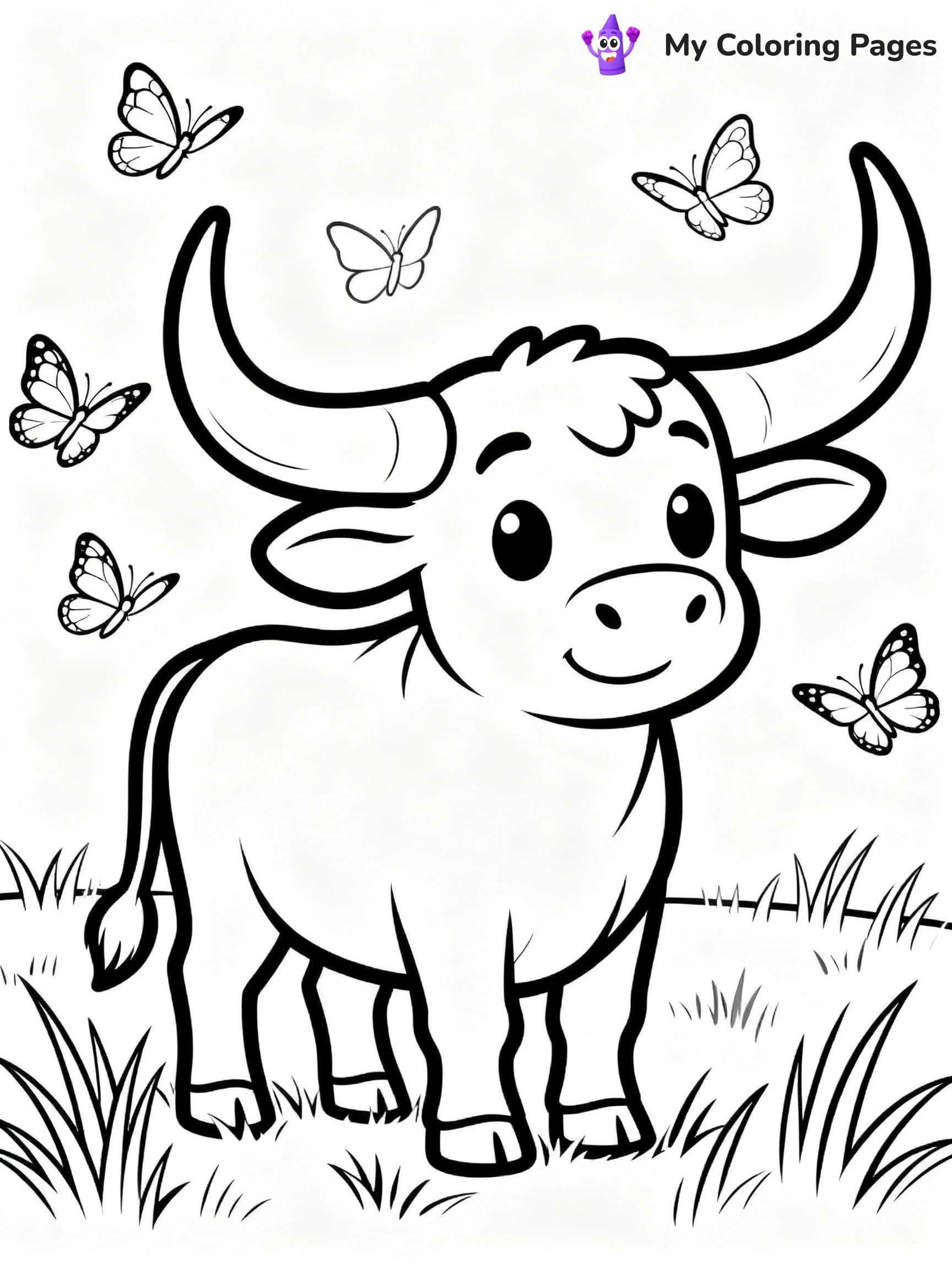 Longhorn Coloring Pages - 16