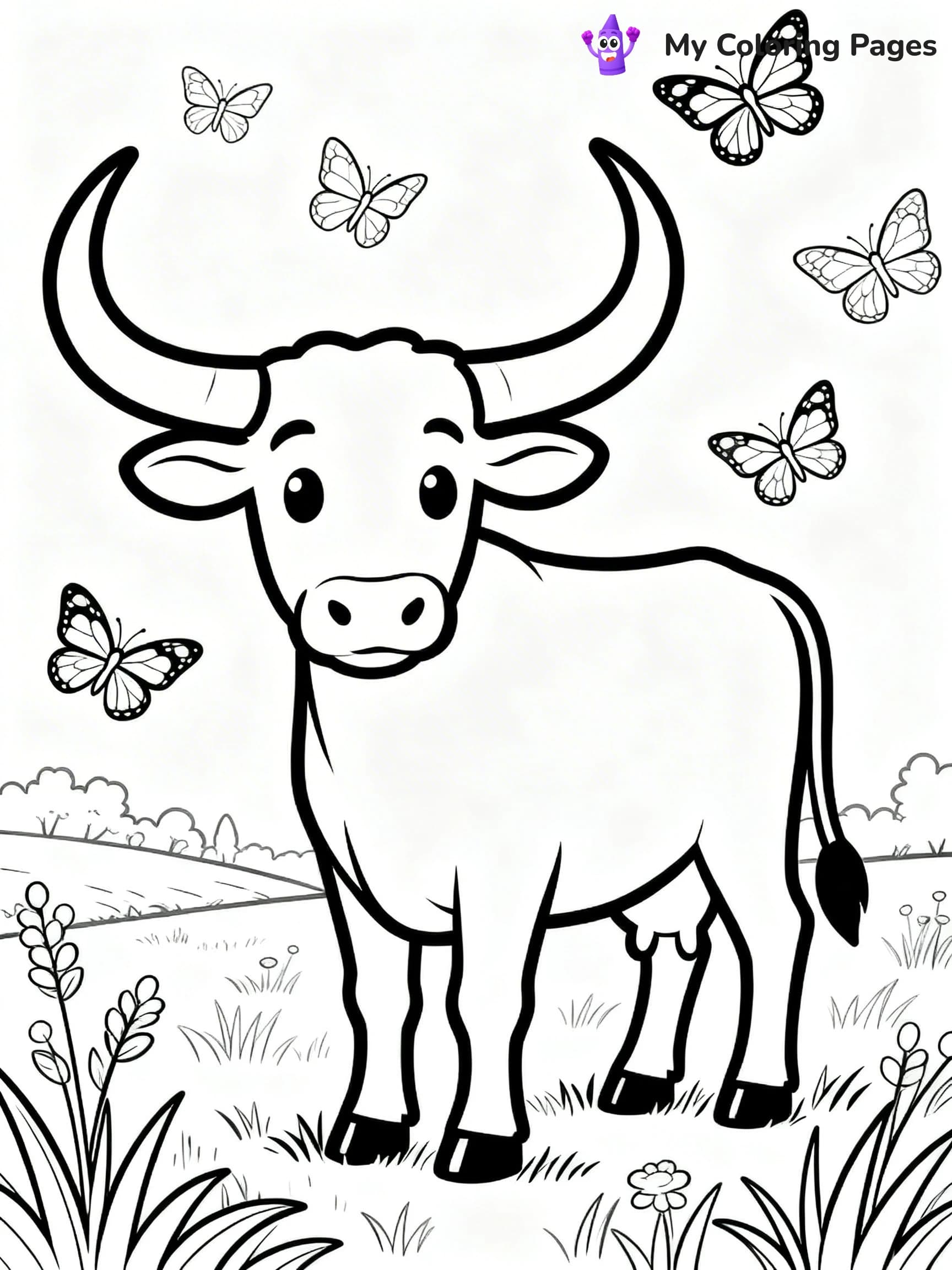 Longhorn Coloring Pages - 15
