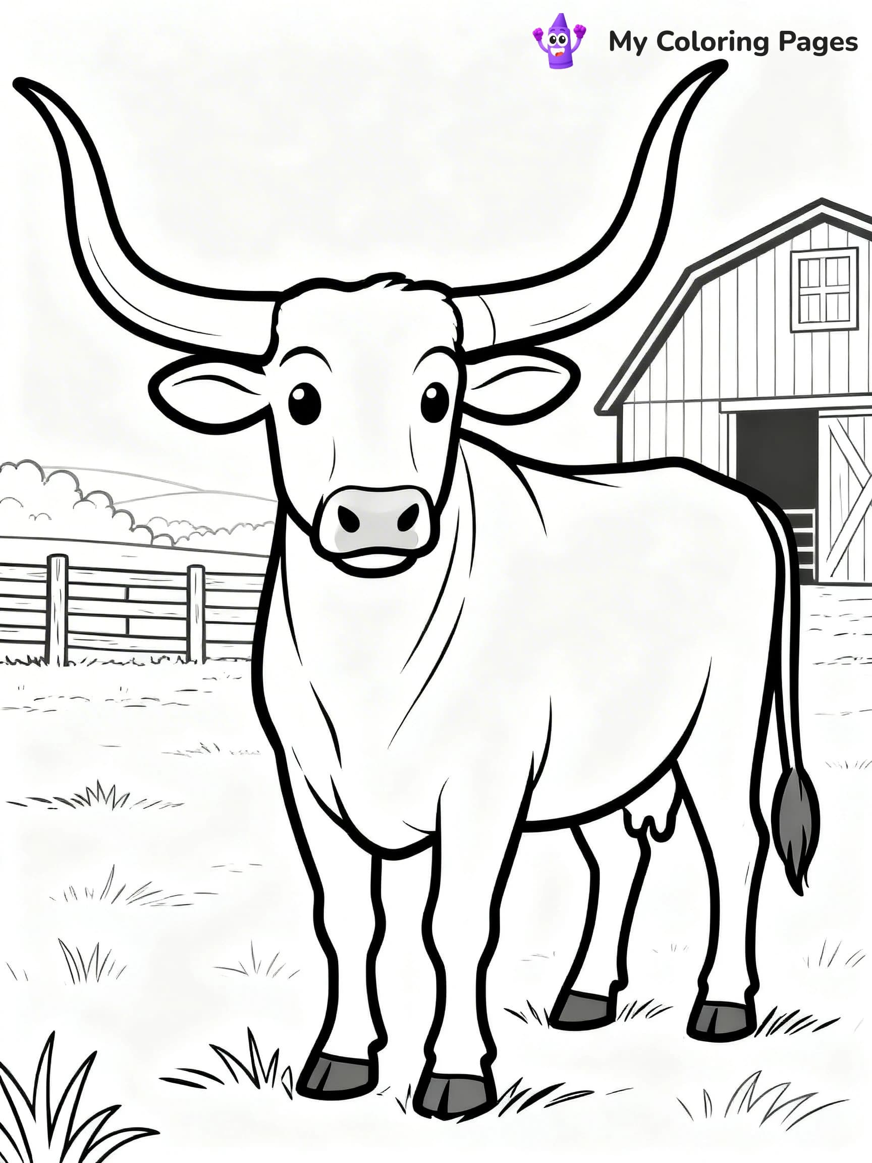 Longhorn Coloring Pages - 14