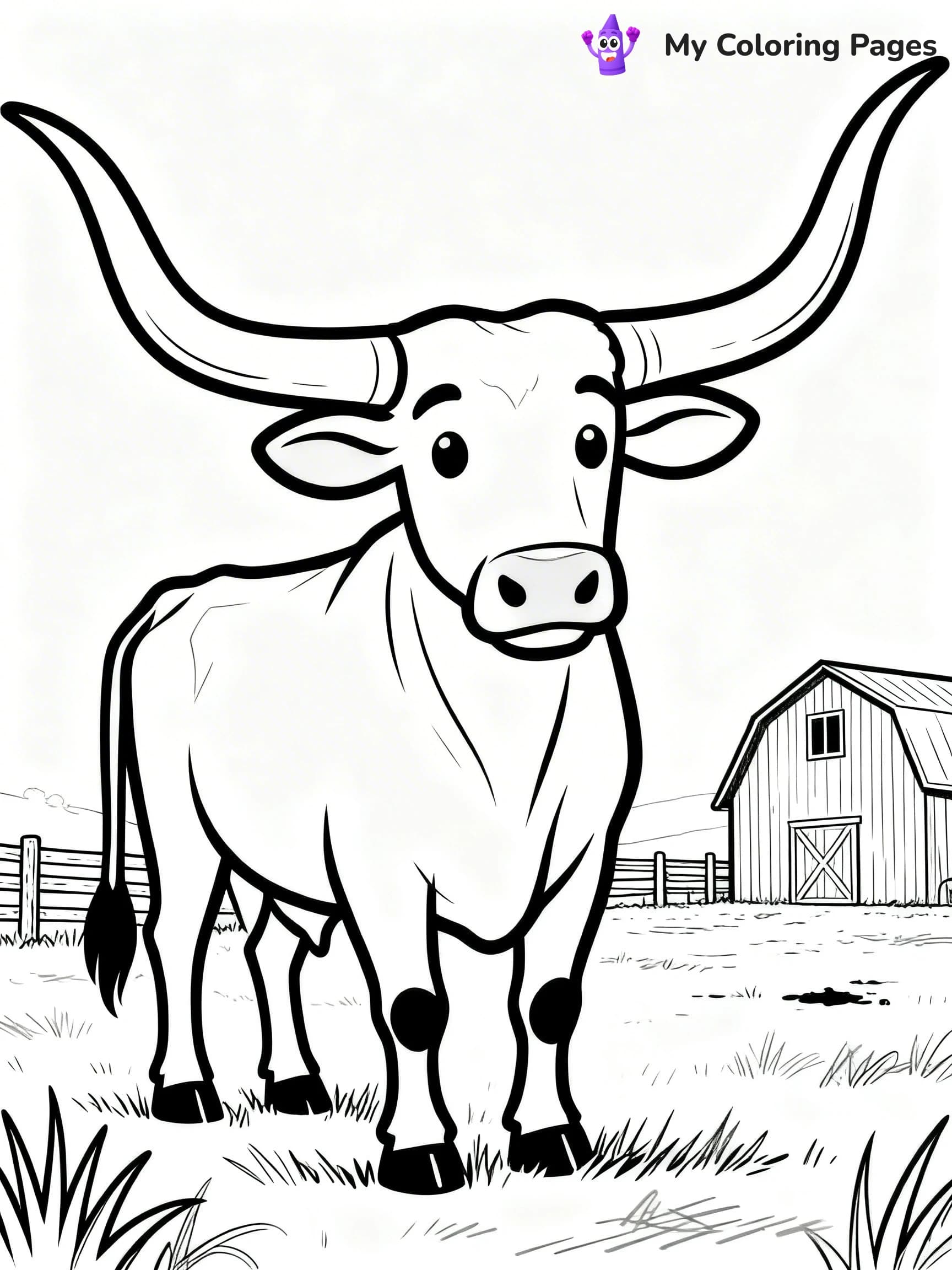 Longhorn Coloring Pages - 11