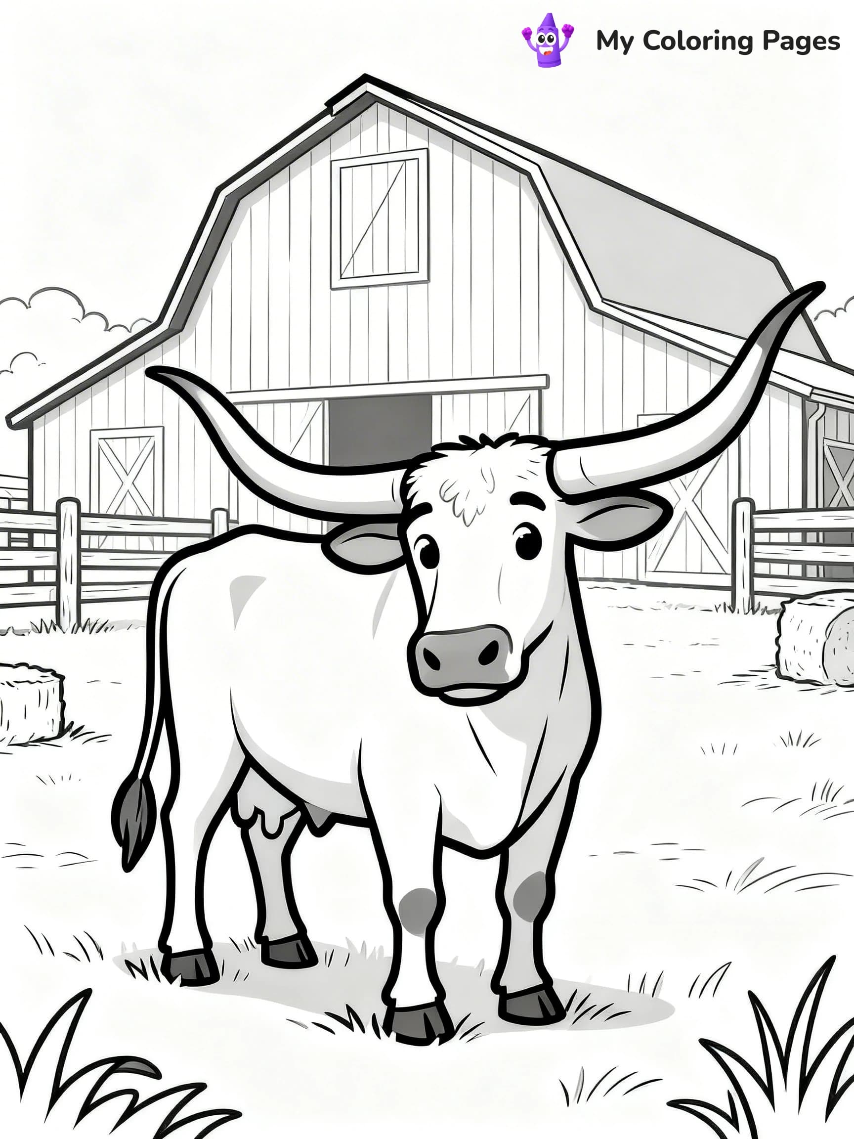 Longhorn Coloring Pages - 8