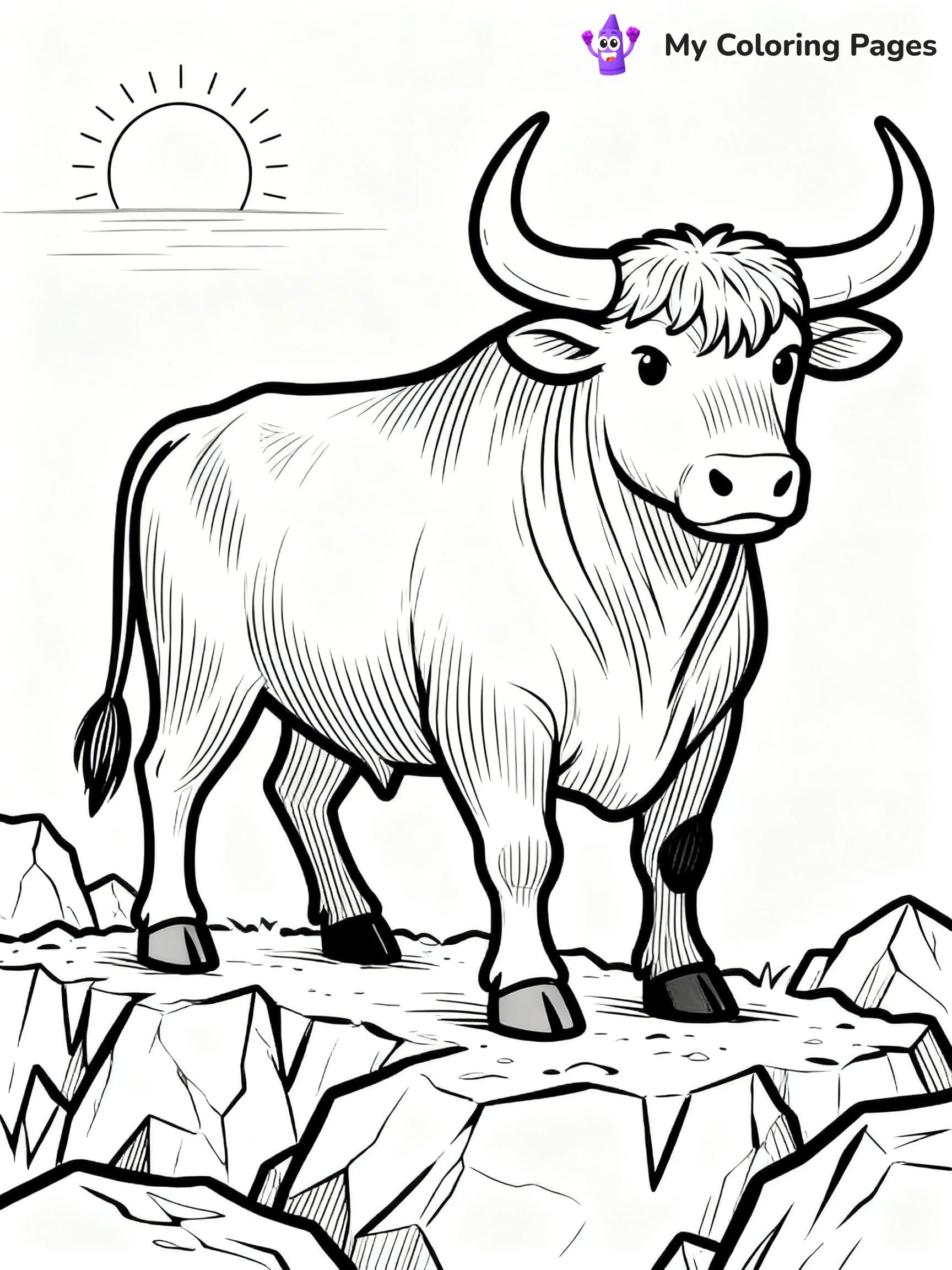 Longhorn Coloring Pages - 5