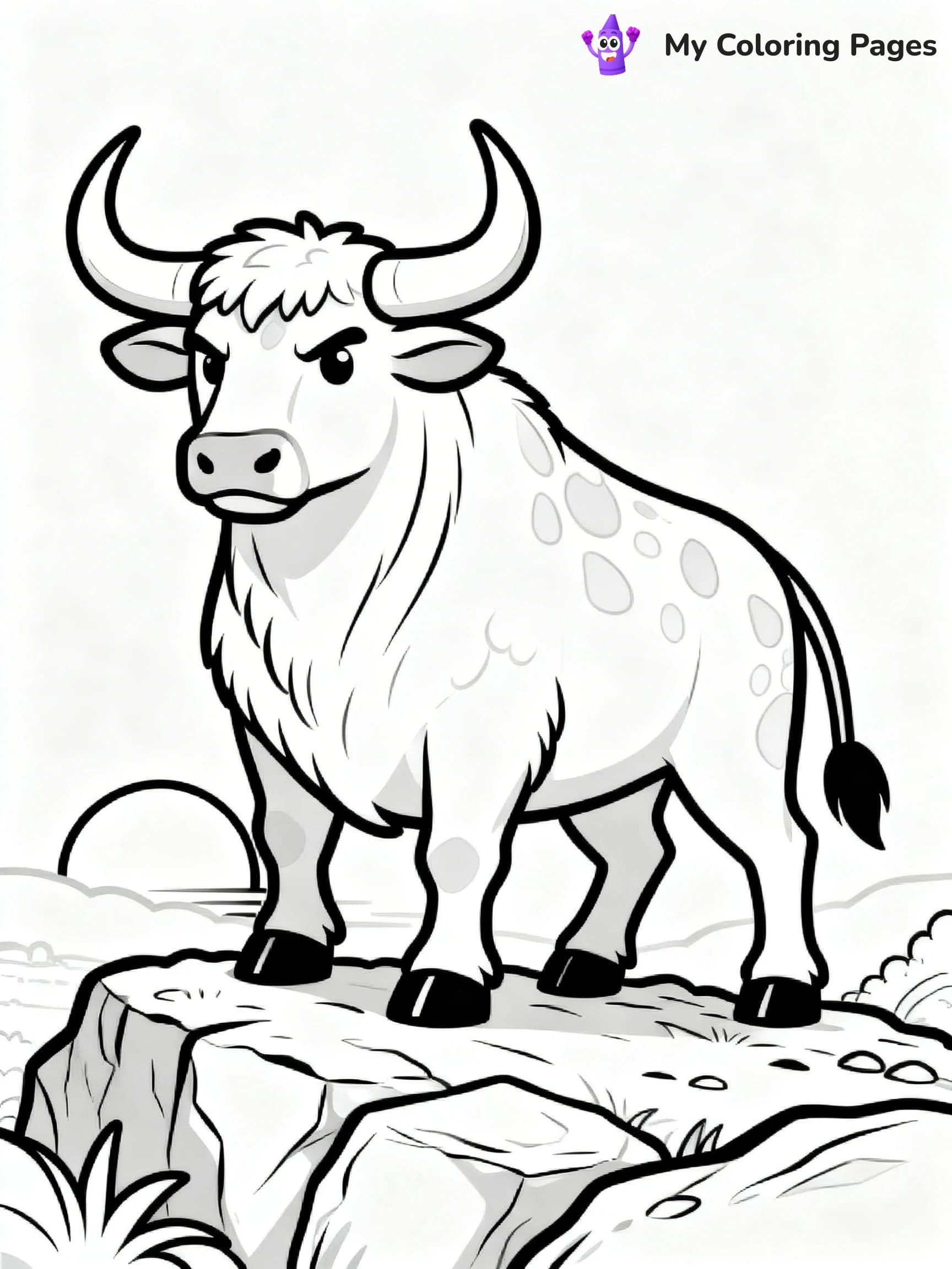 Longhorn Coloring Pages - 4