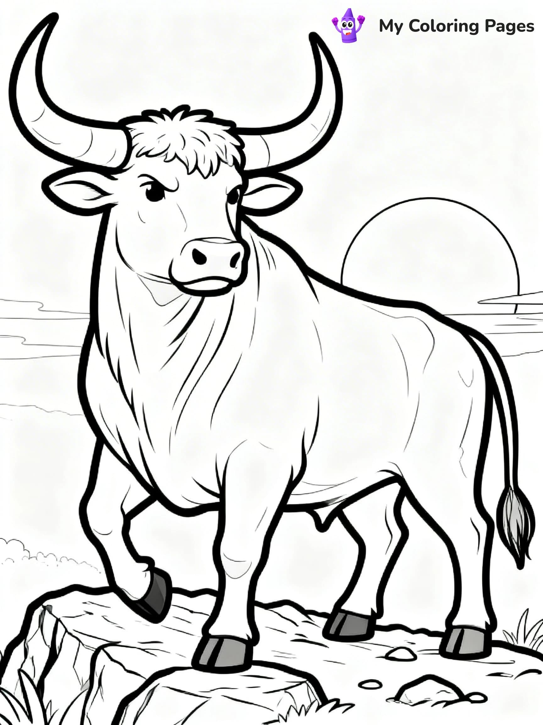 Longhorn Coloring Pages - 2