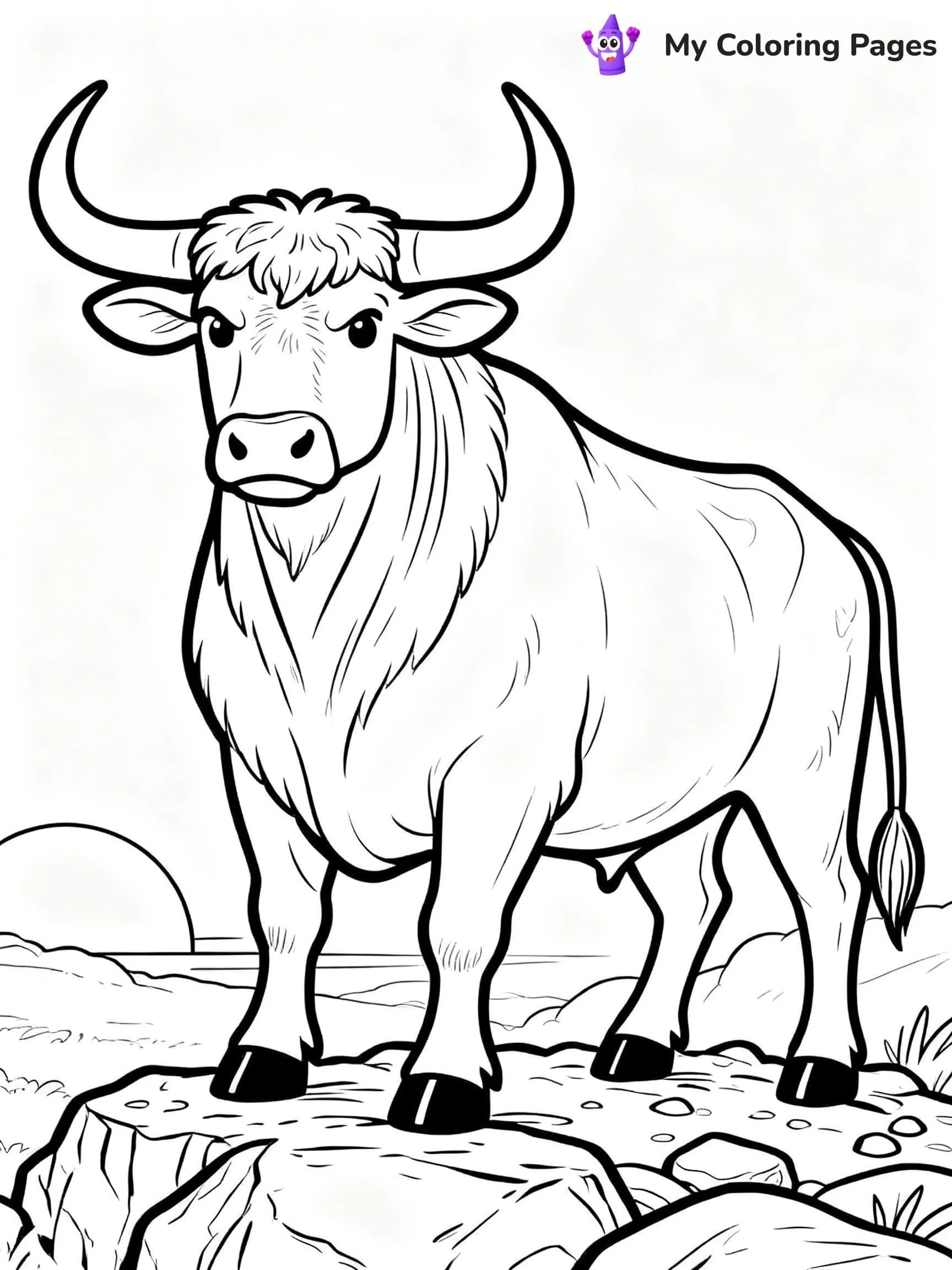 Longhorn Coloring Pages - 1