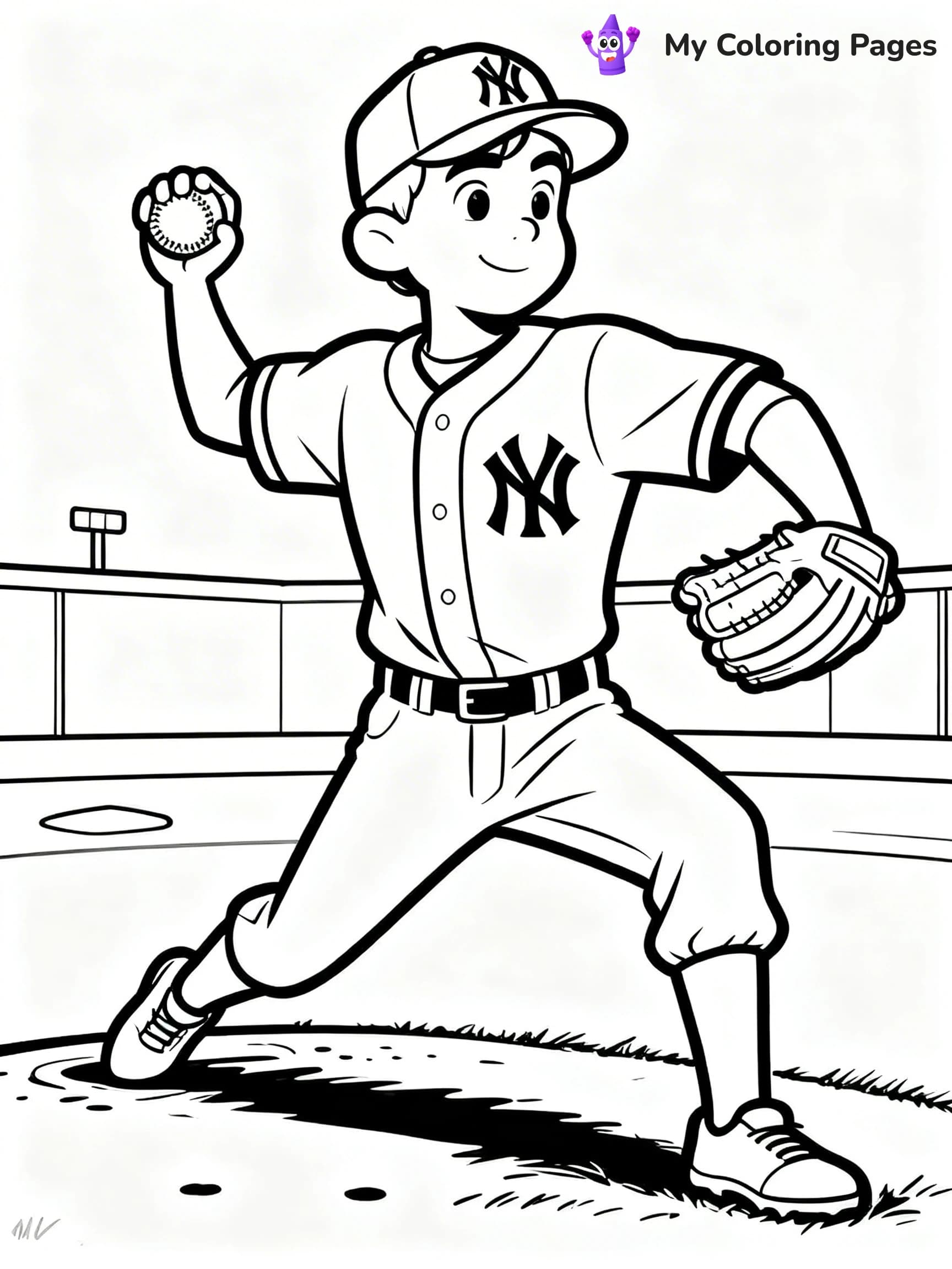 Yankees Coloring Pages - 23