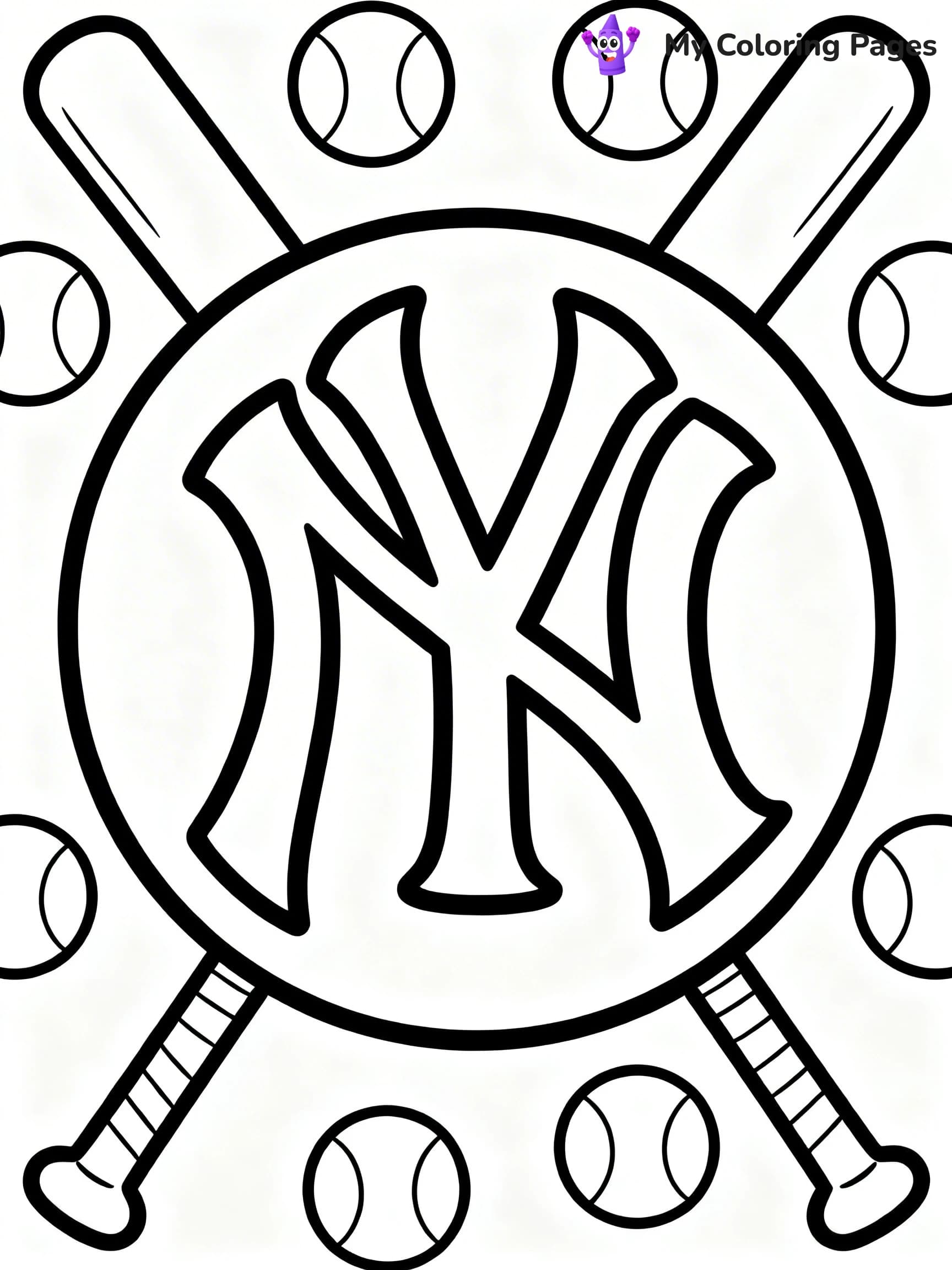 Yankees Coloring Pages - 22