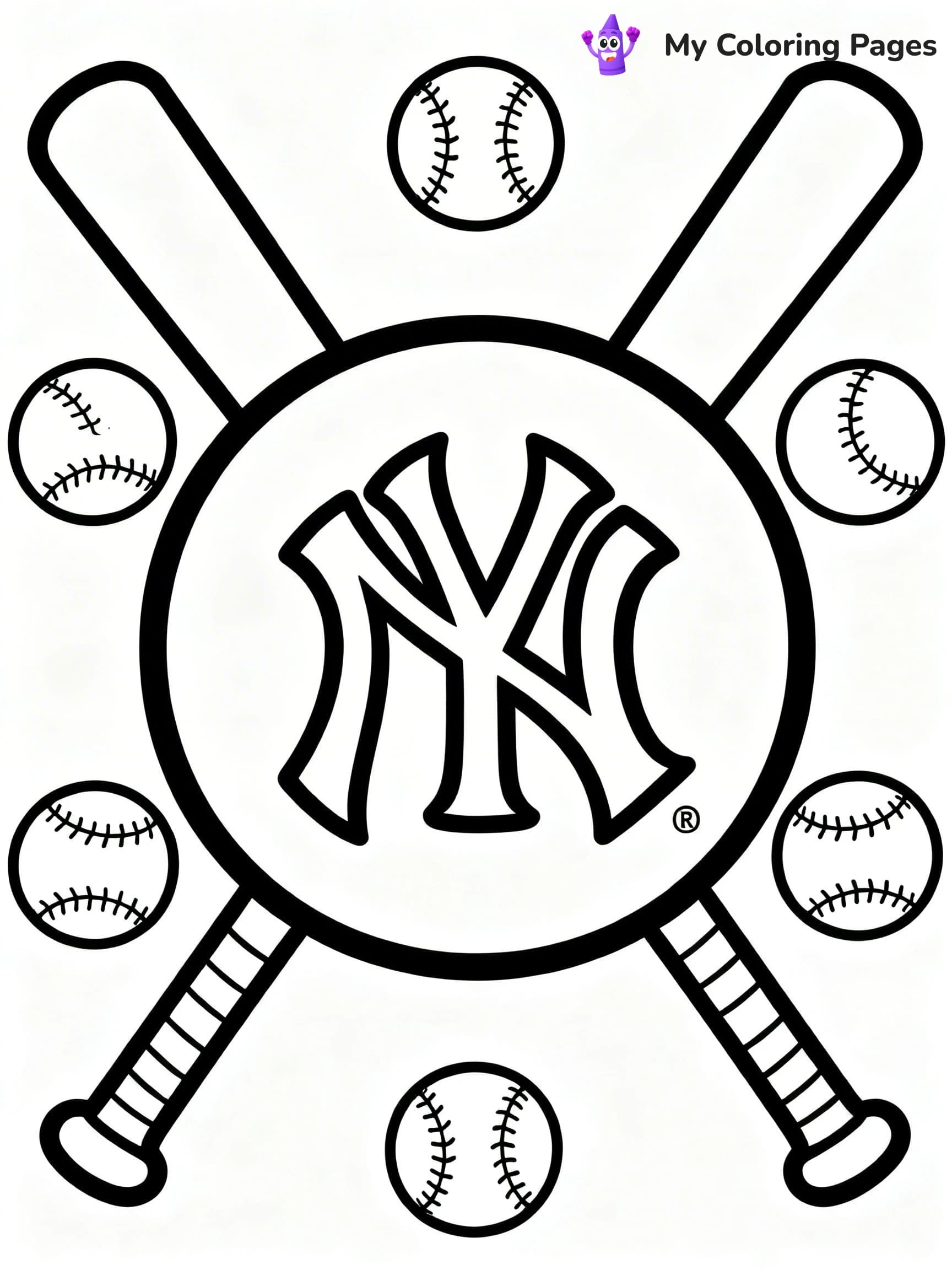 Yankees Coloring Pages - 16