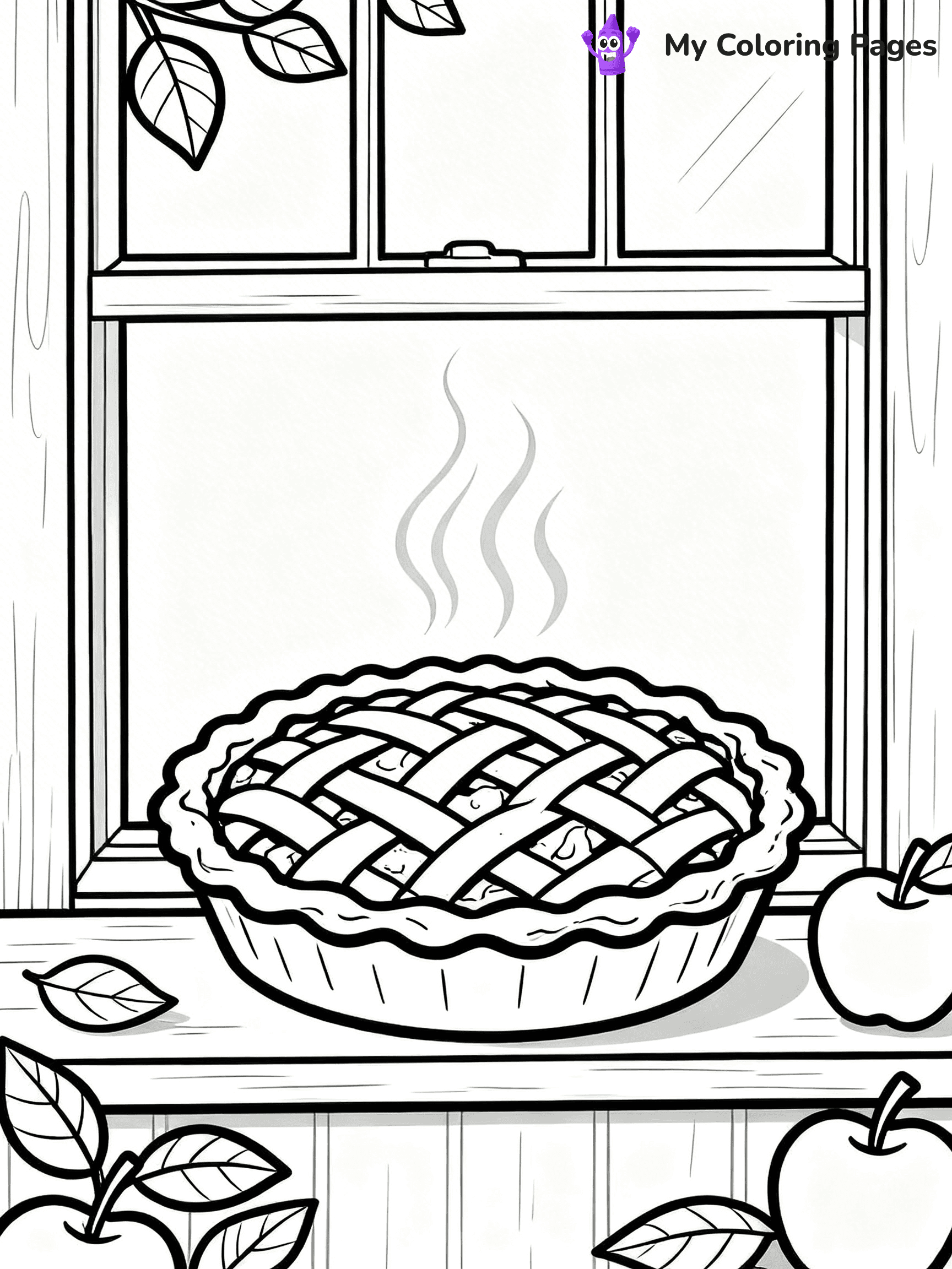 Apple Pie Coloring Pages - 37