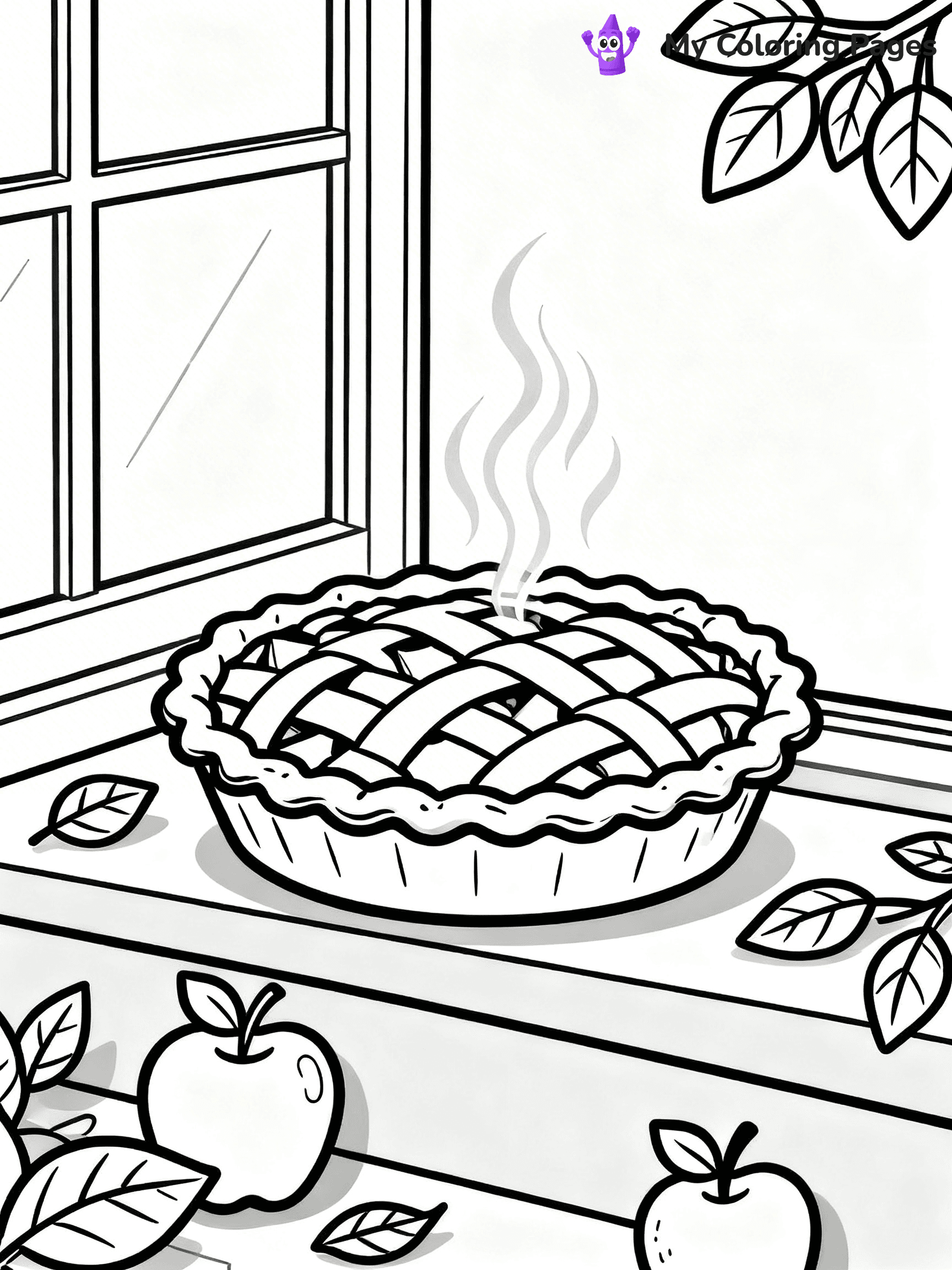 Apple Pie Coloring Pages - 36