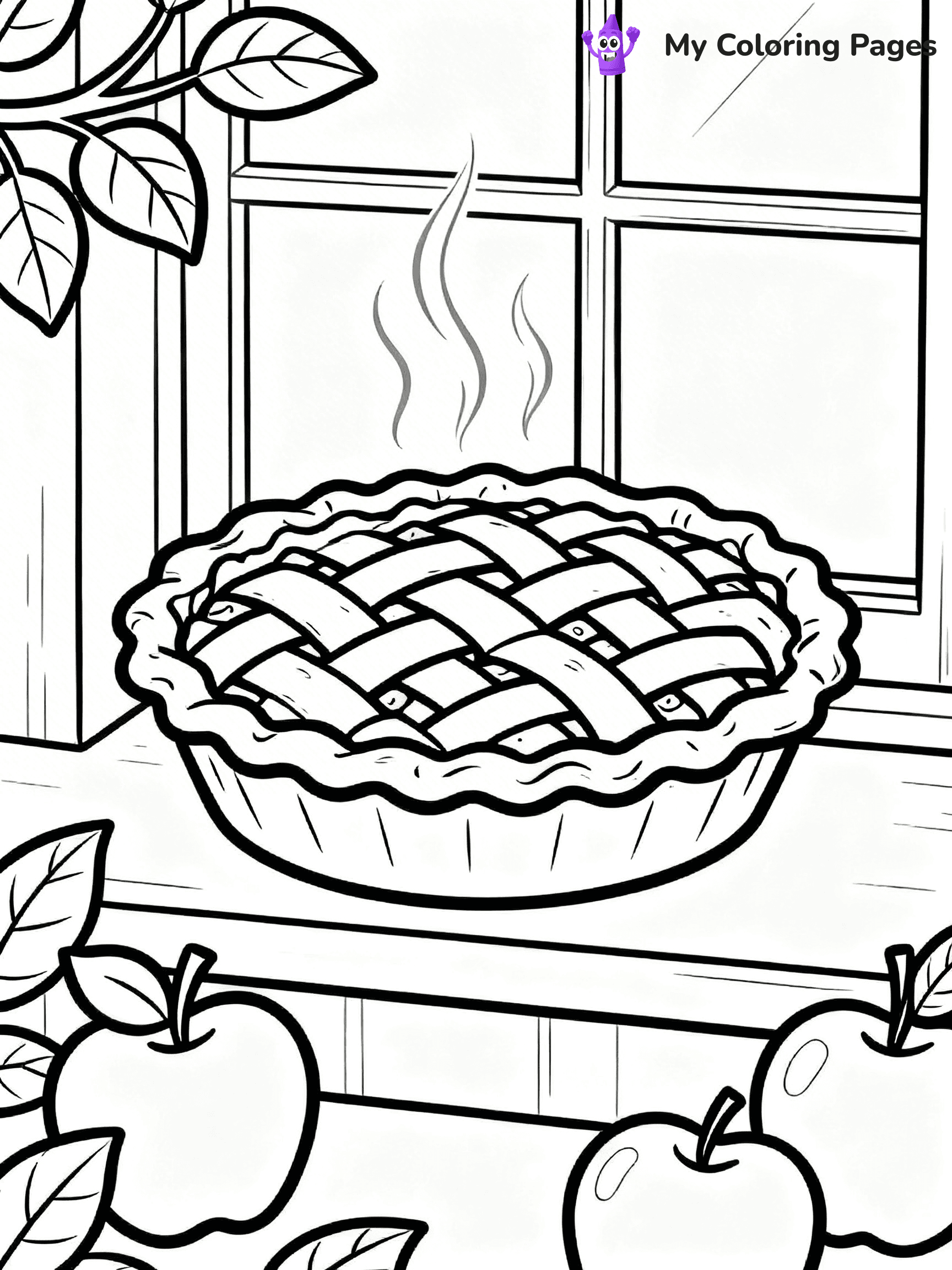 Apple Pie Coloring Pages - 35