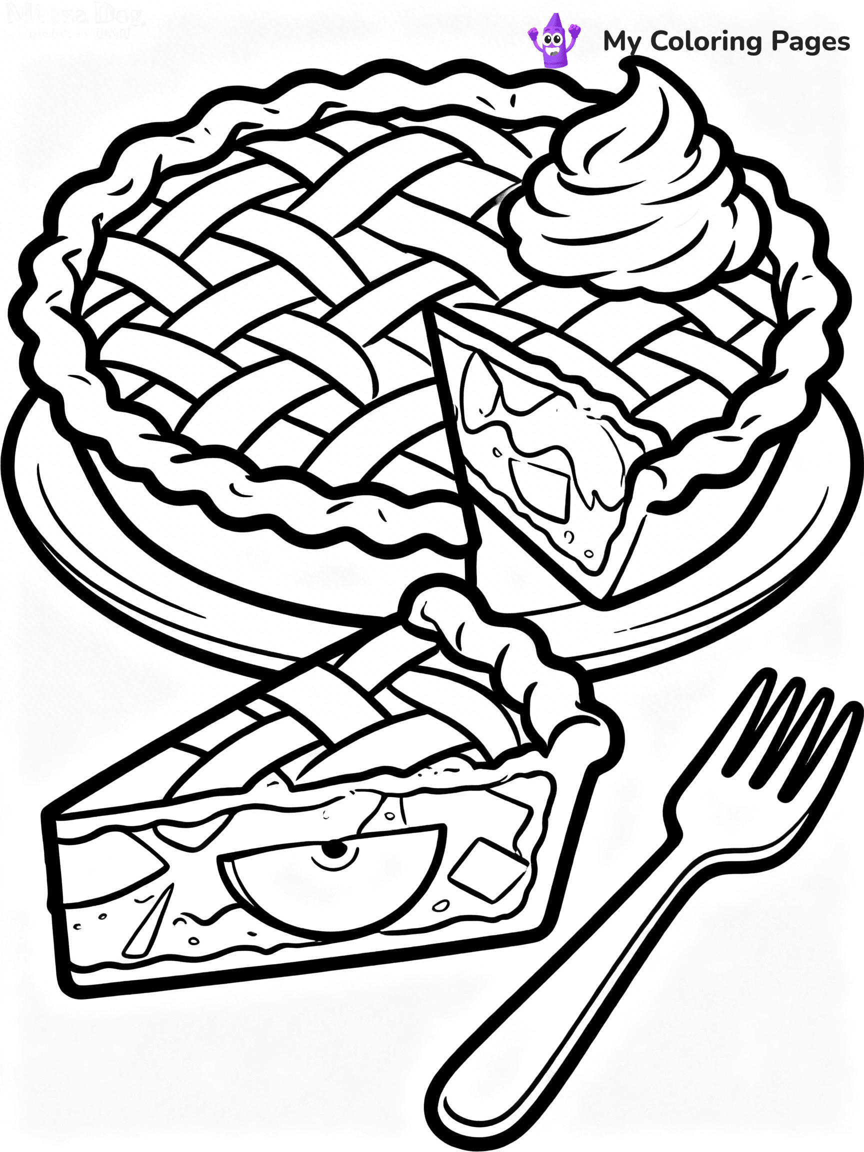 Apple Pie Coloring Pages - 29