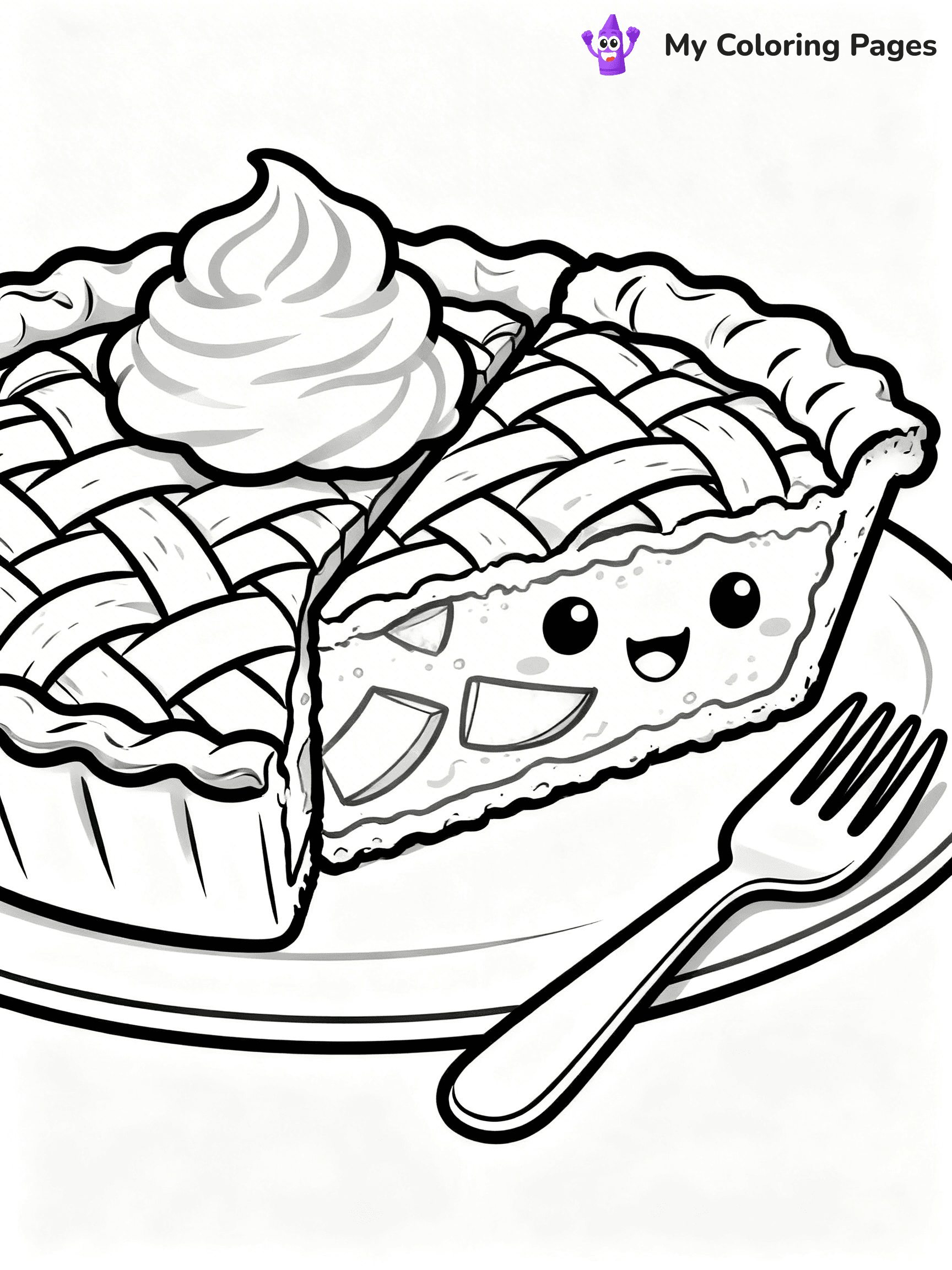 Apple Pie Coloring Pages - 28
