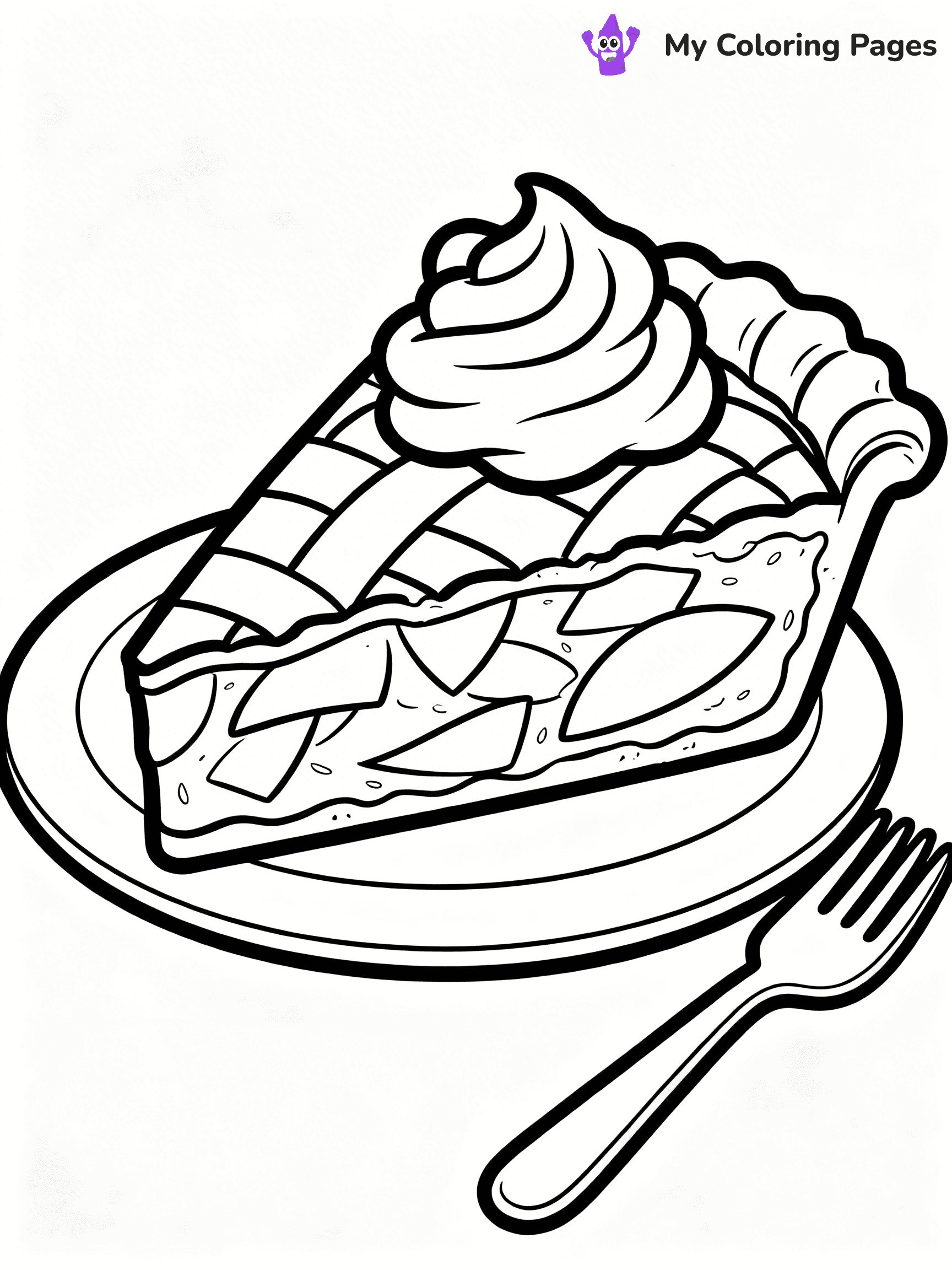 Apple Pie Coloring Pages - 27