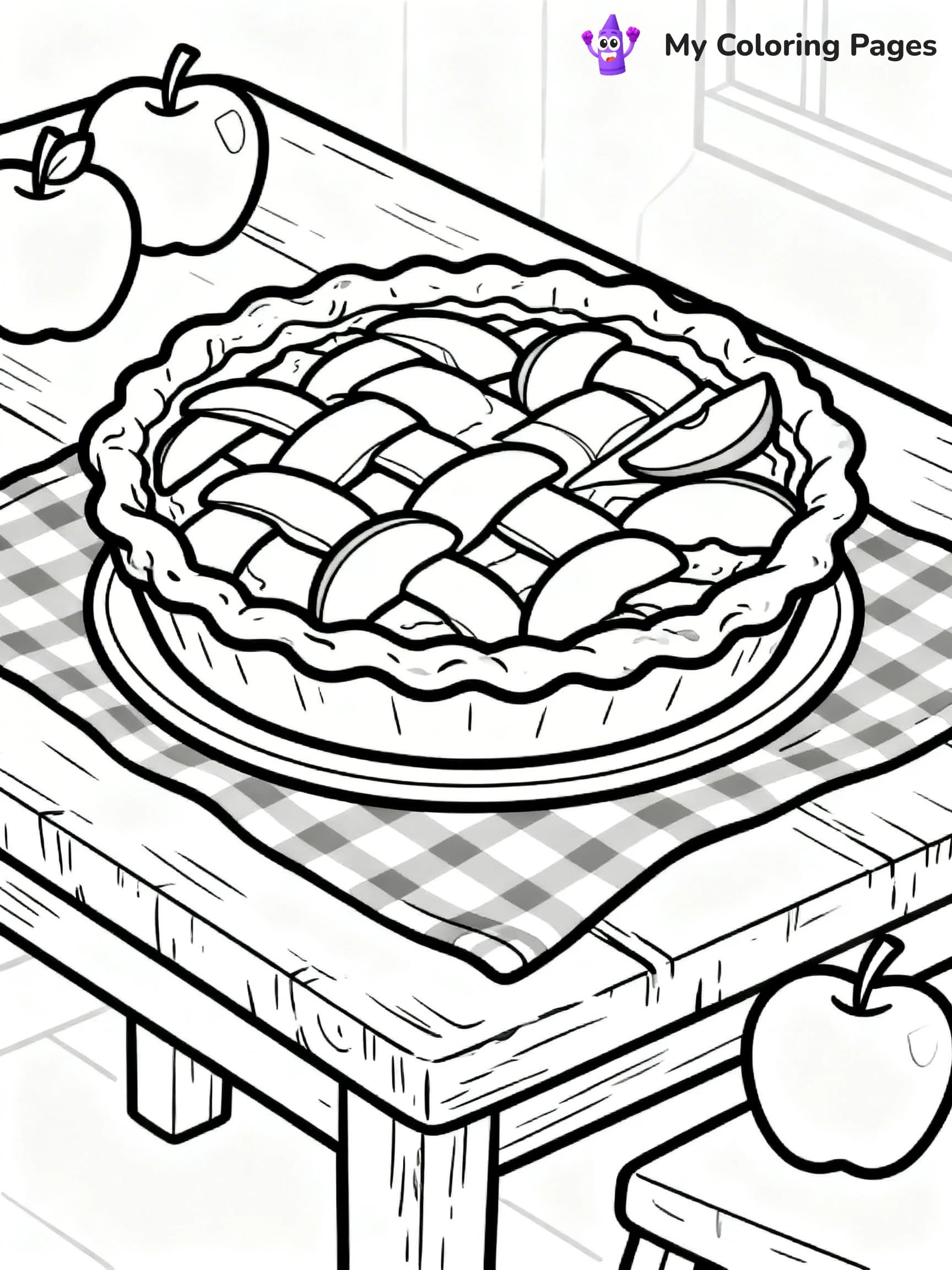 Apple Pie Coloring Pages - 22