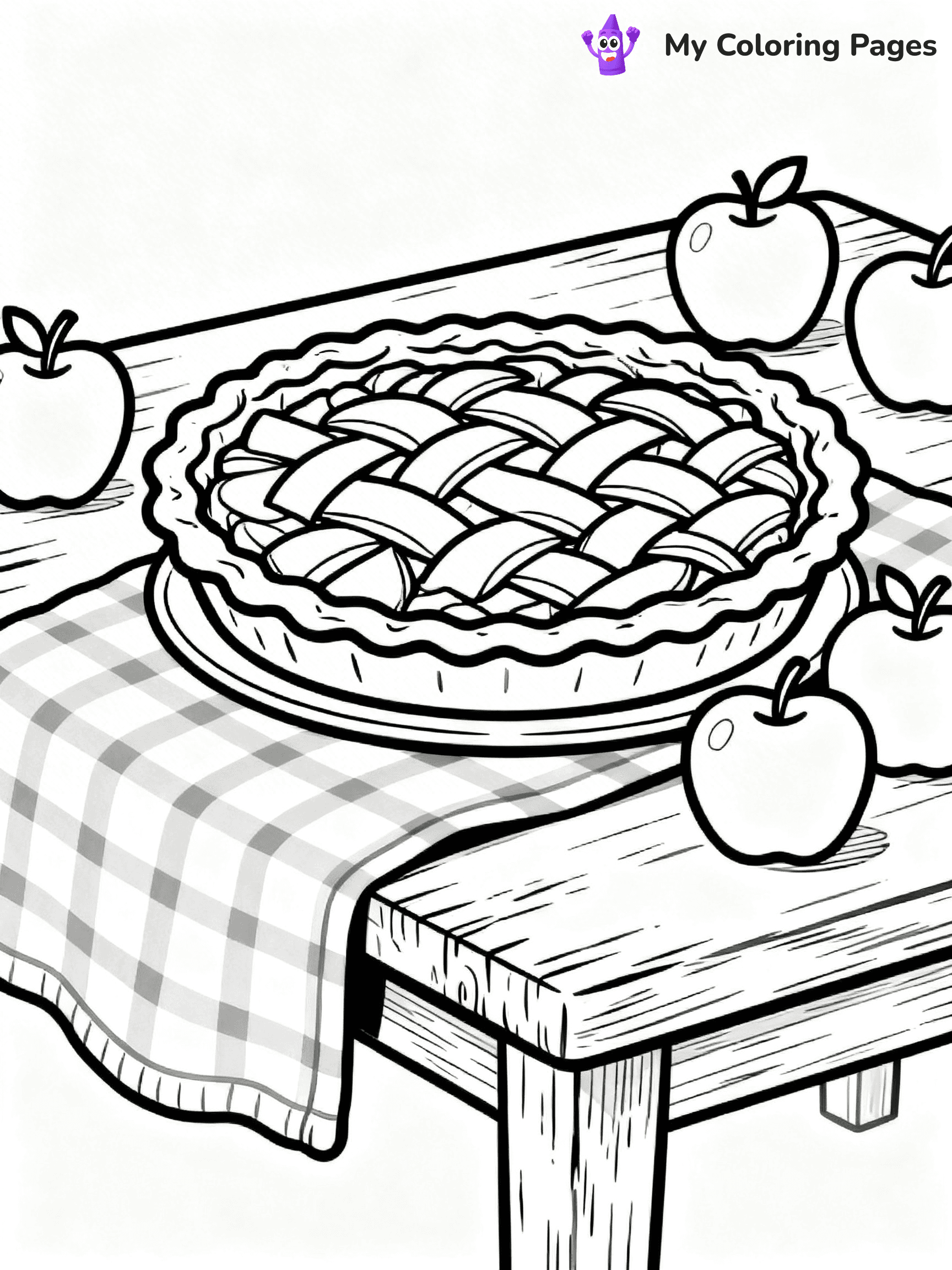 Apple Pie Coloring Pages - 20