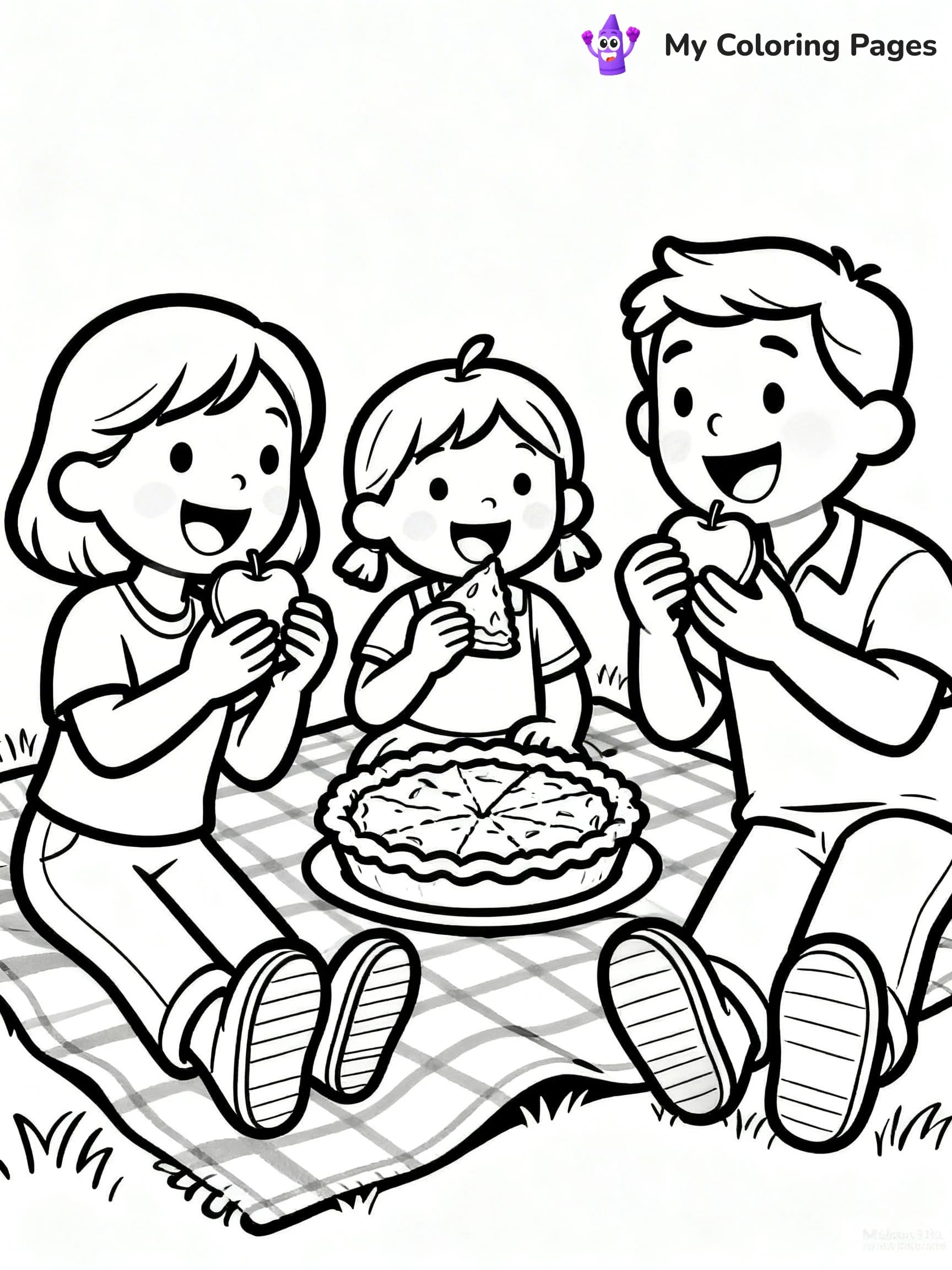 Apple Pie Coloring Pages - 18