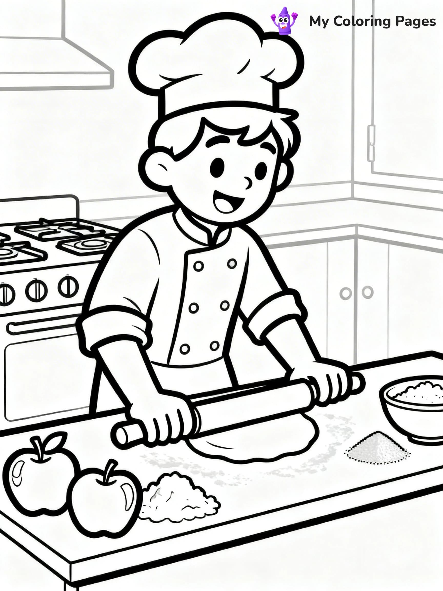 Apple Pie Coloring Pages - 15