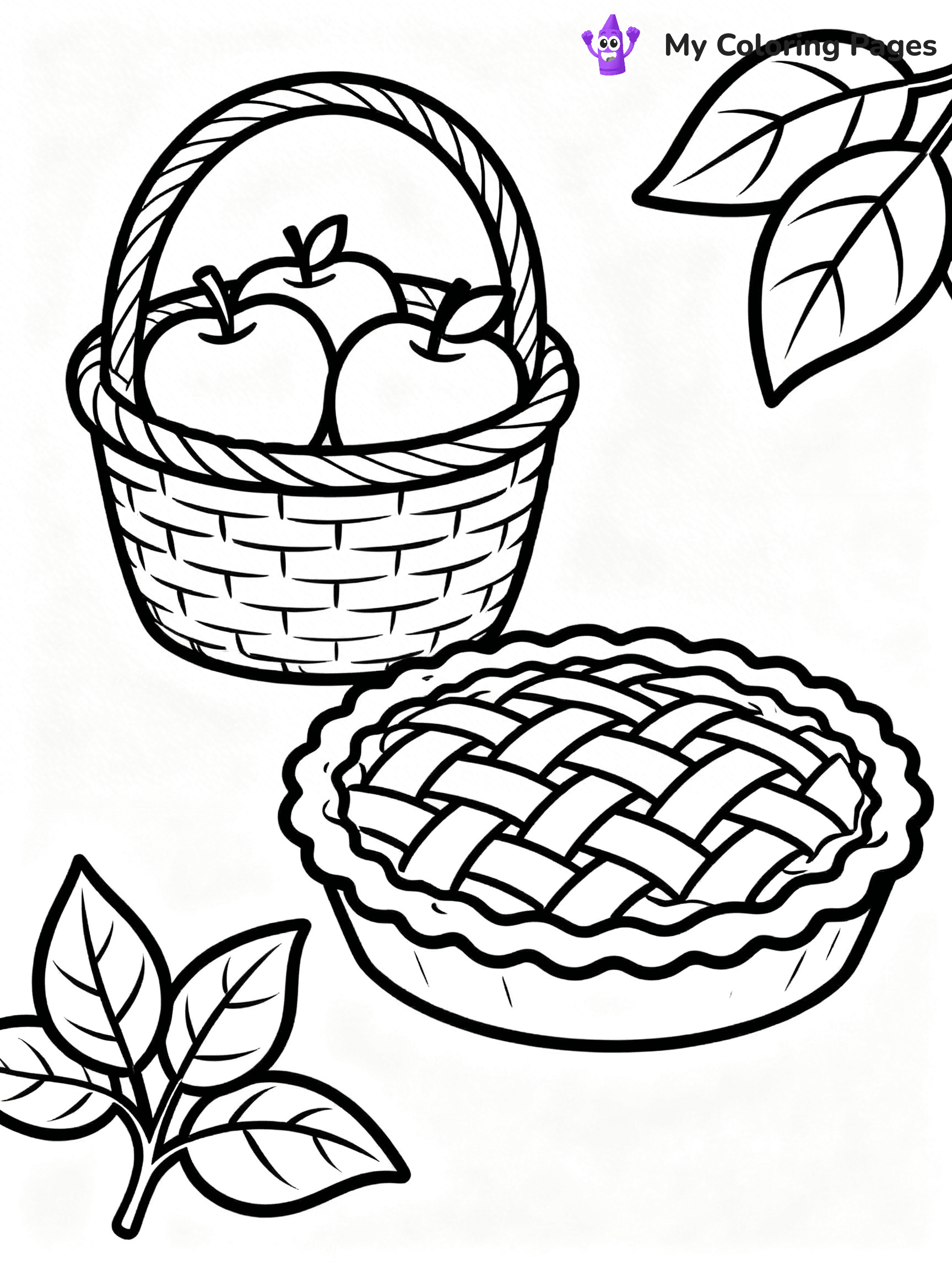 Apple Pie Coloring Pages - 10