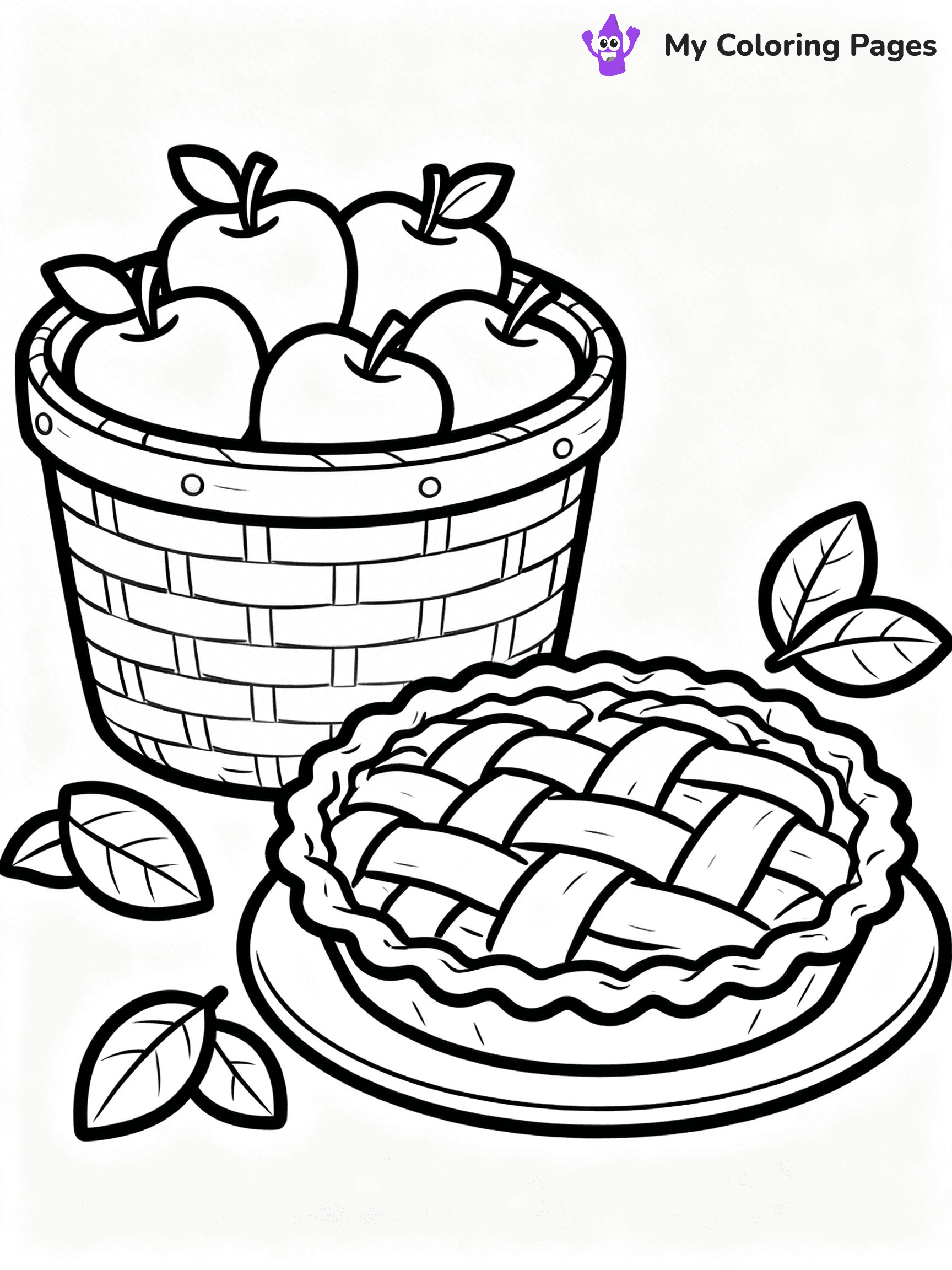 Apple Pie Coloring Pages - 7