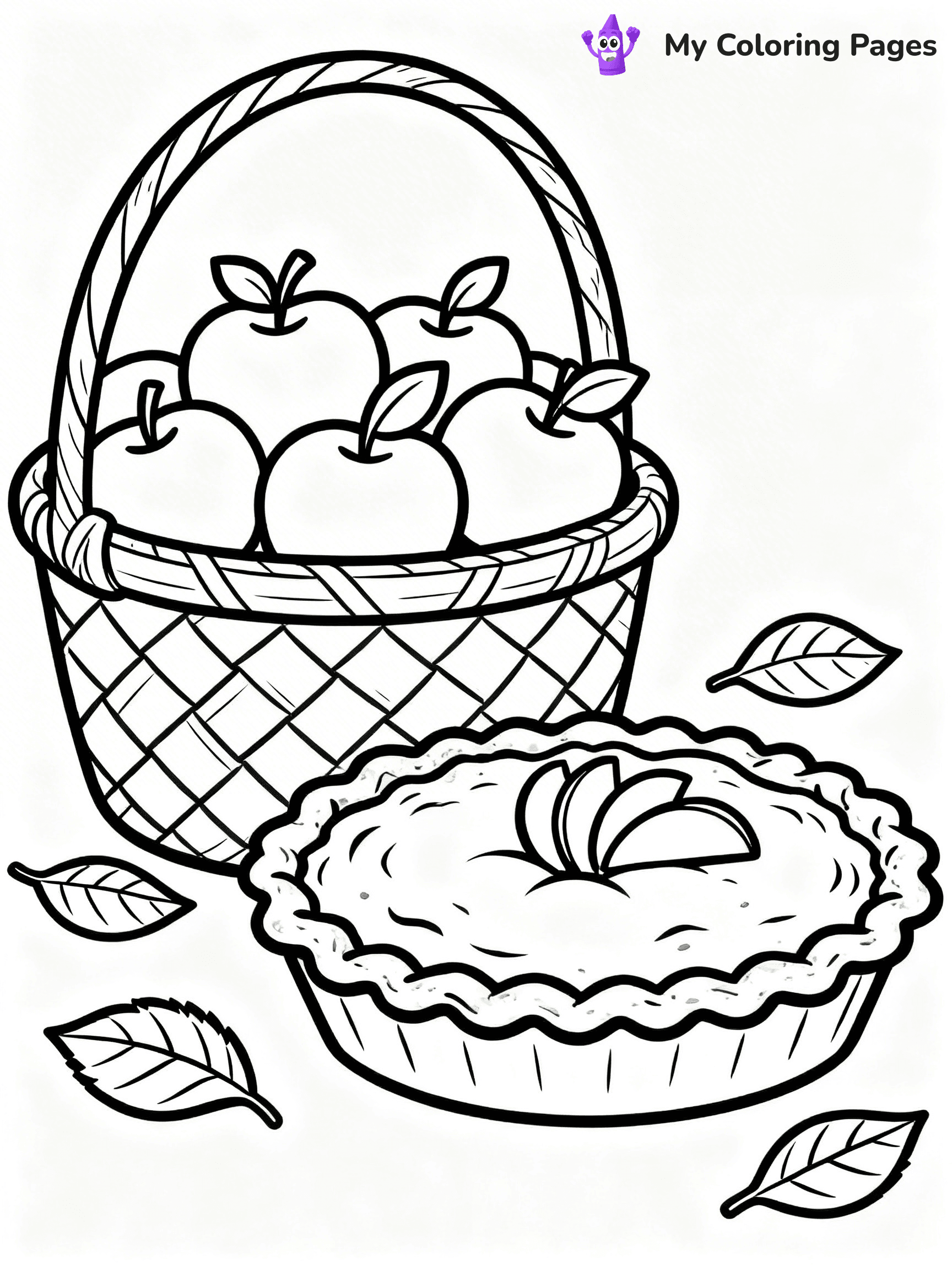 Apple Pie Coloring Pages - 5