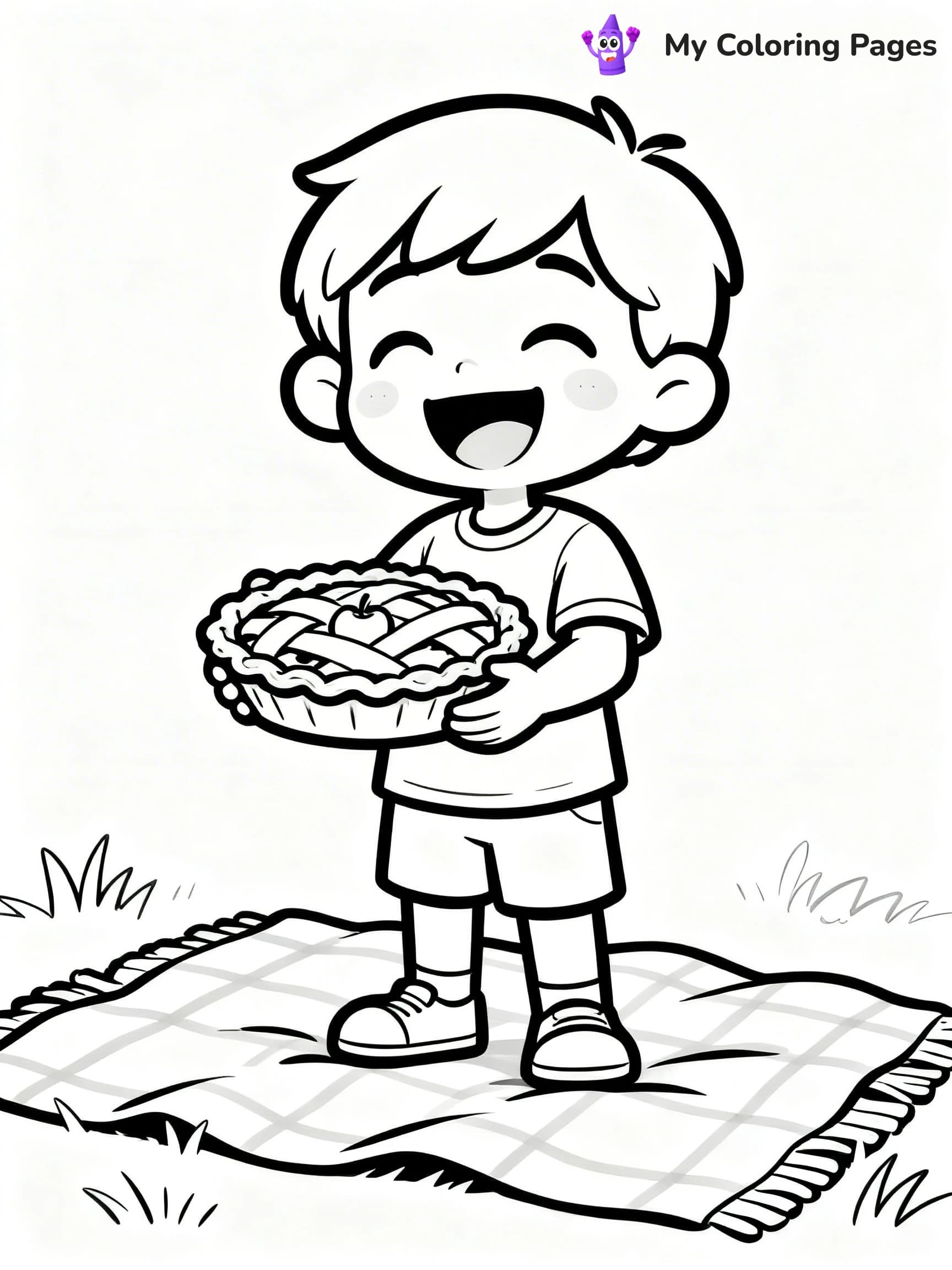 Apple Pie Coloring Pages - 2