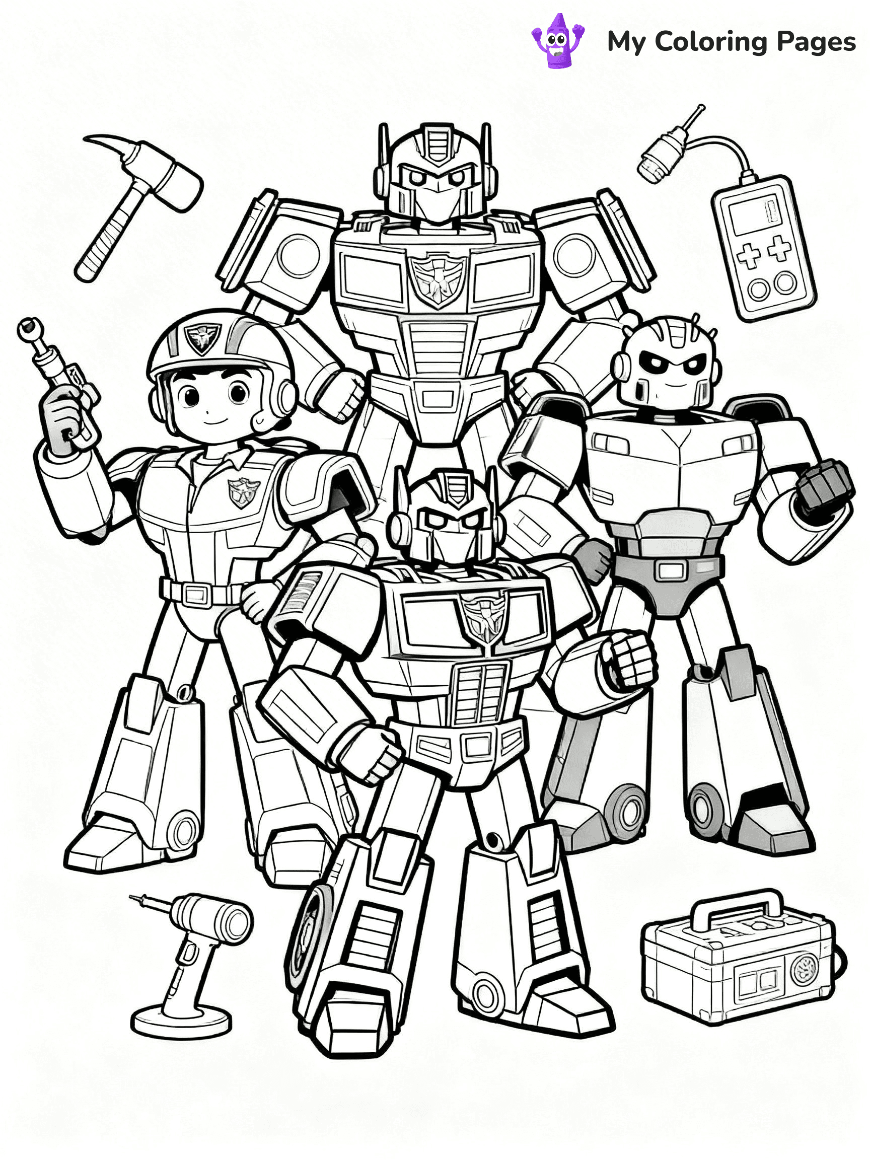 Rescue Bots Coloring Pages - 12