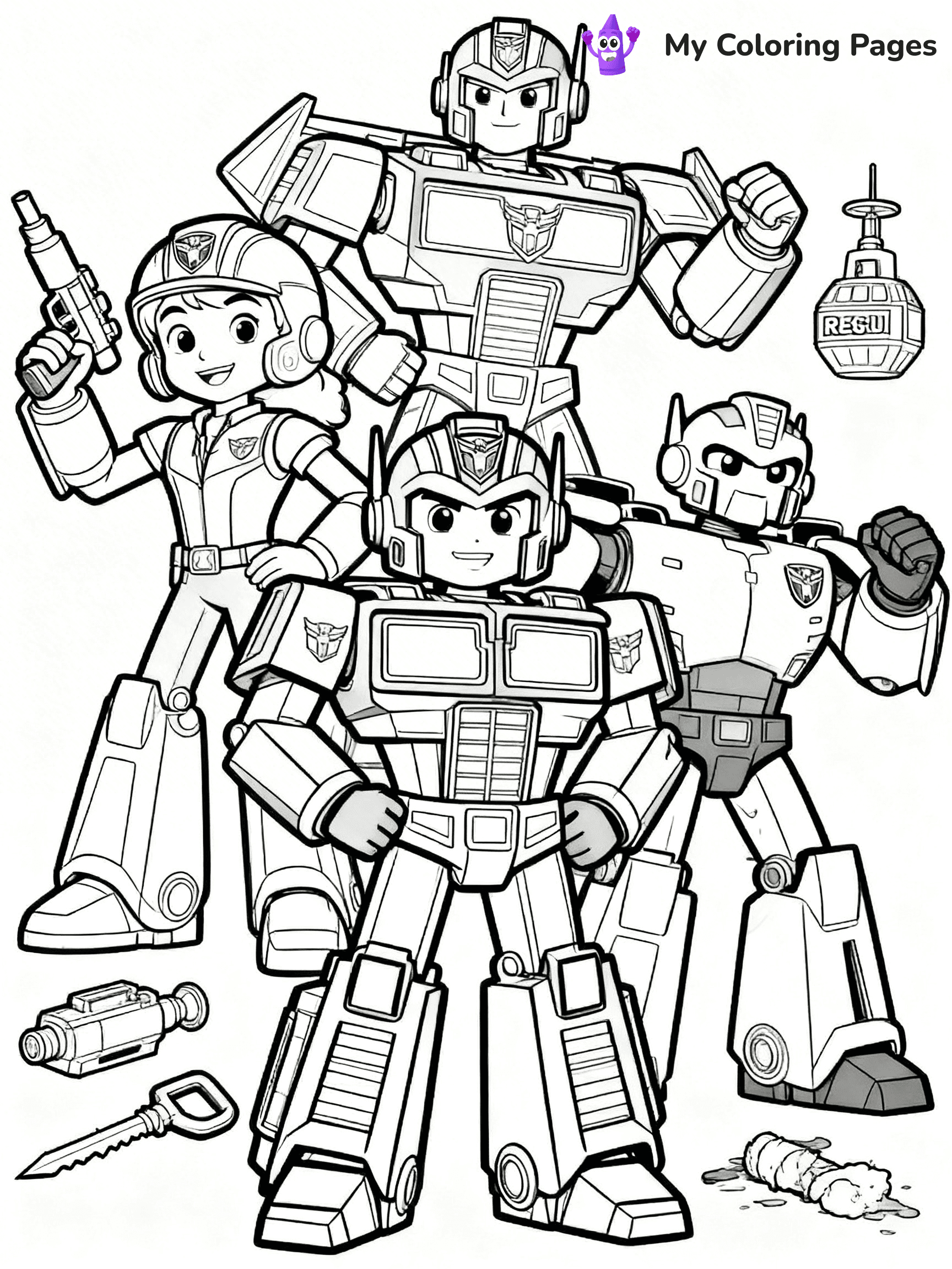 Rescue Bots Coloring Pages - 8