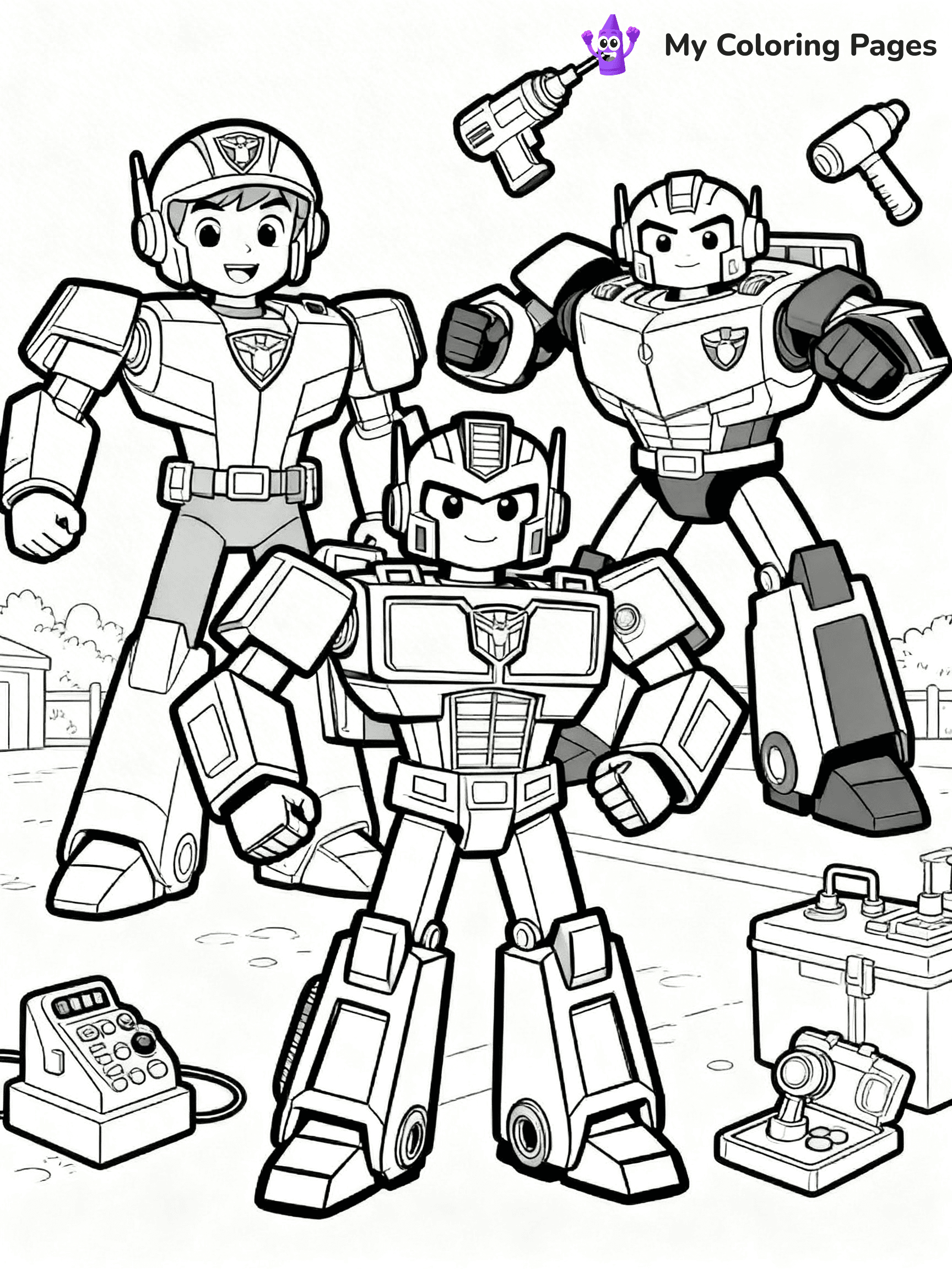 Rescue Bots Coloring Pages - 7