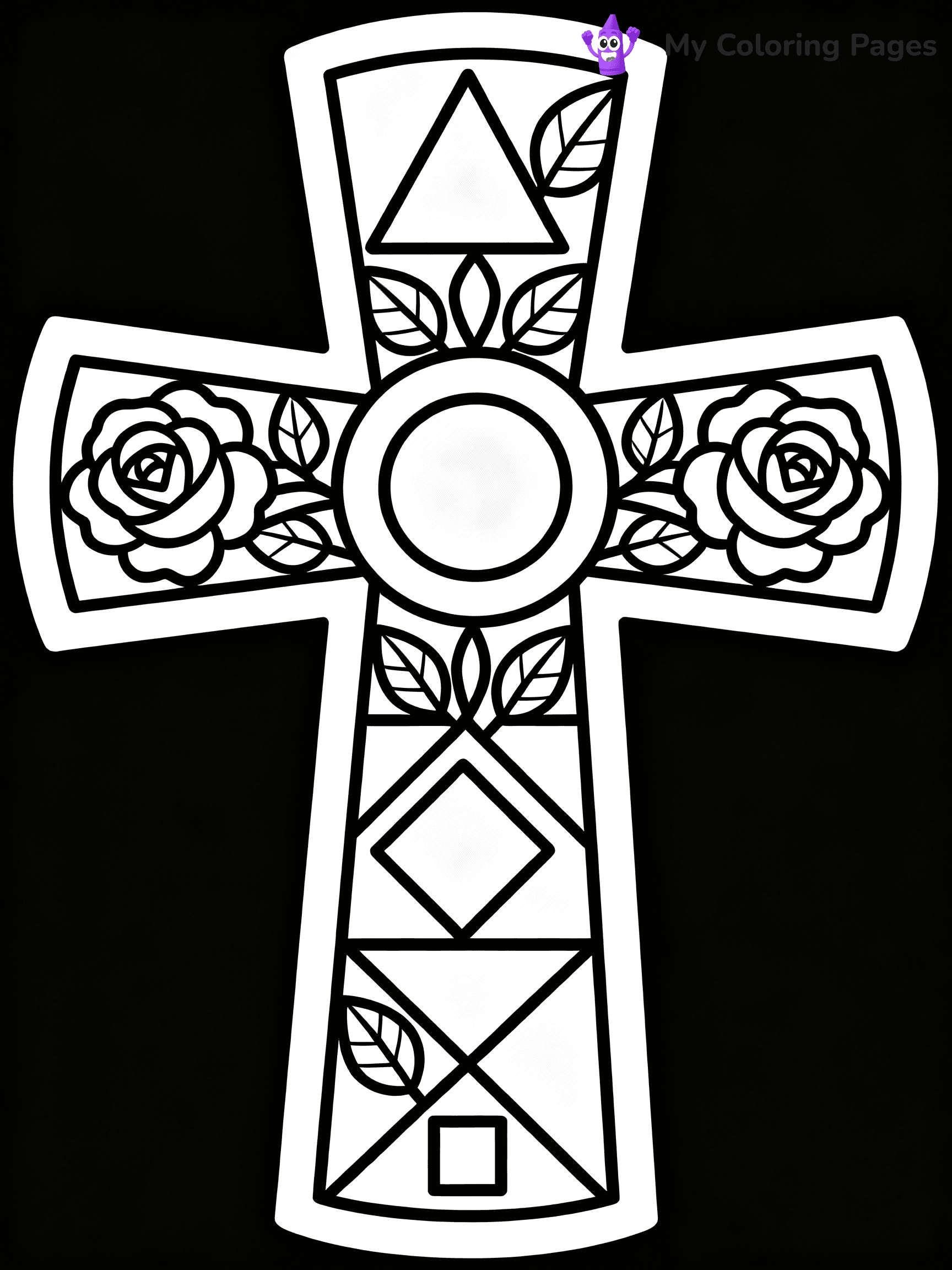 Stained Glass Coloring Pages - 43