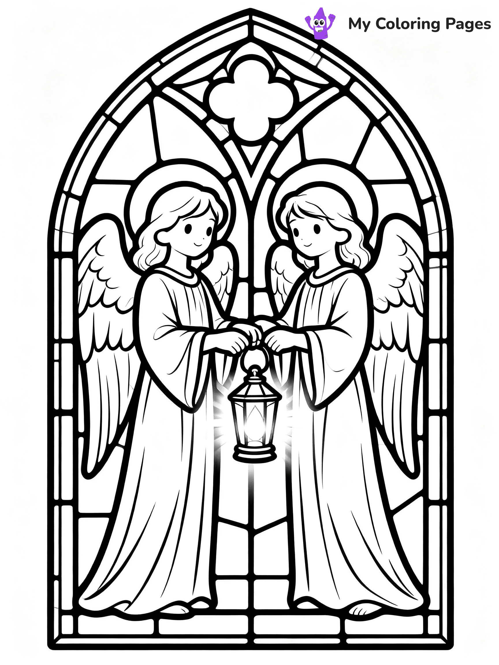 Stained Glass Coloring Pages - 39