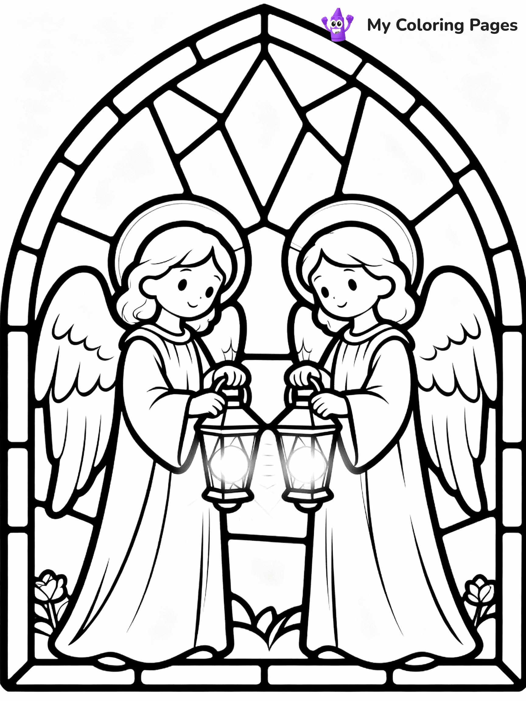 Stained Glass Coloring Pages - 37