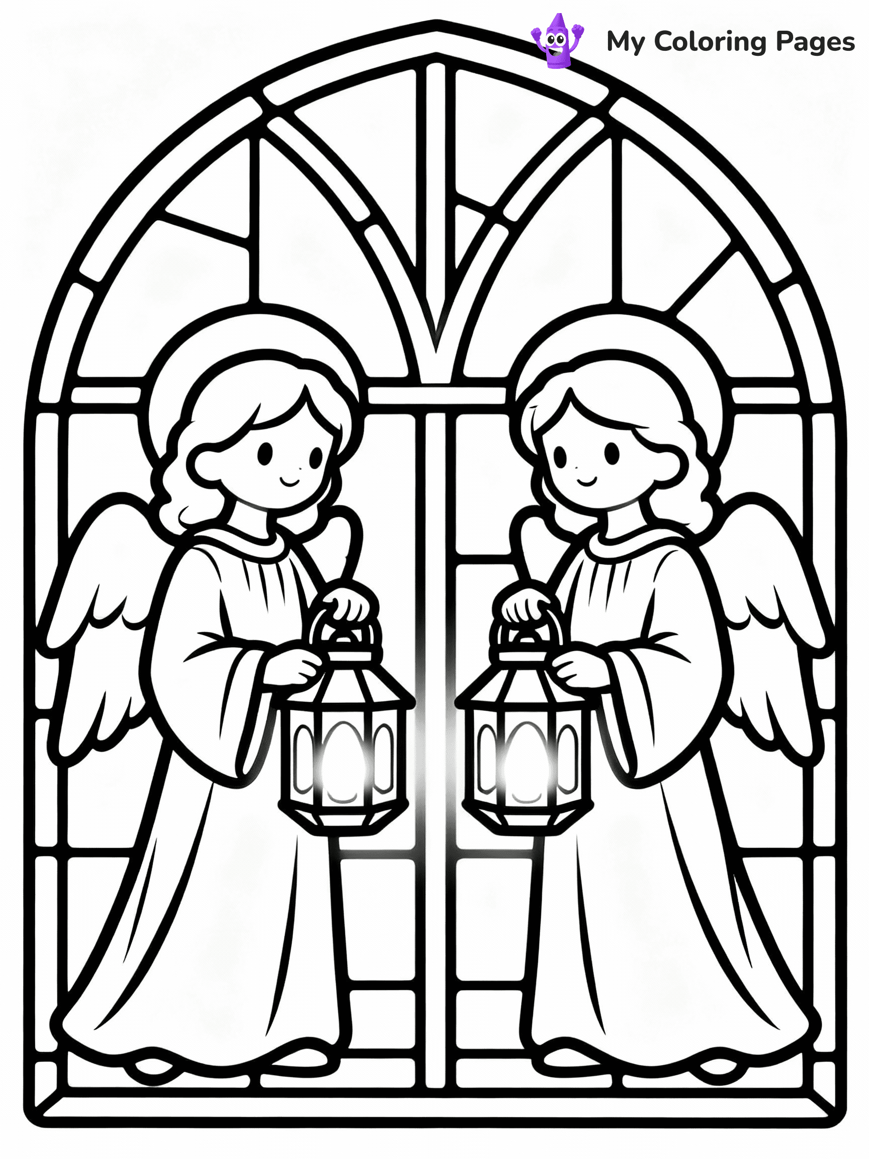 Stained Glass Coloring Pages - 30